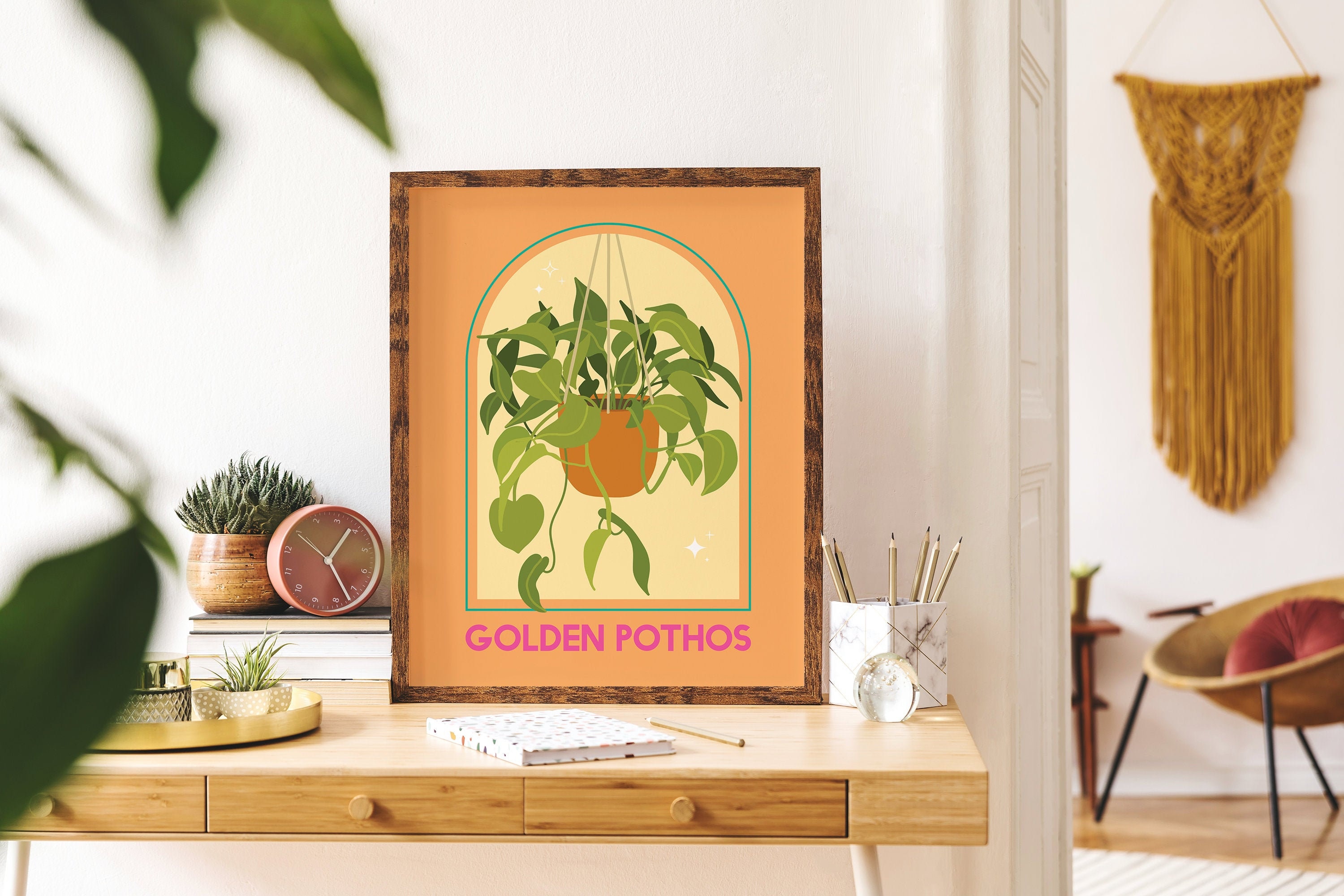 Golden Pothos House Plant Print - Image 2