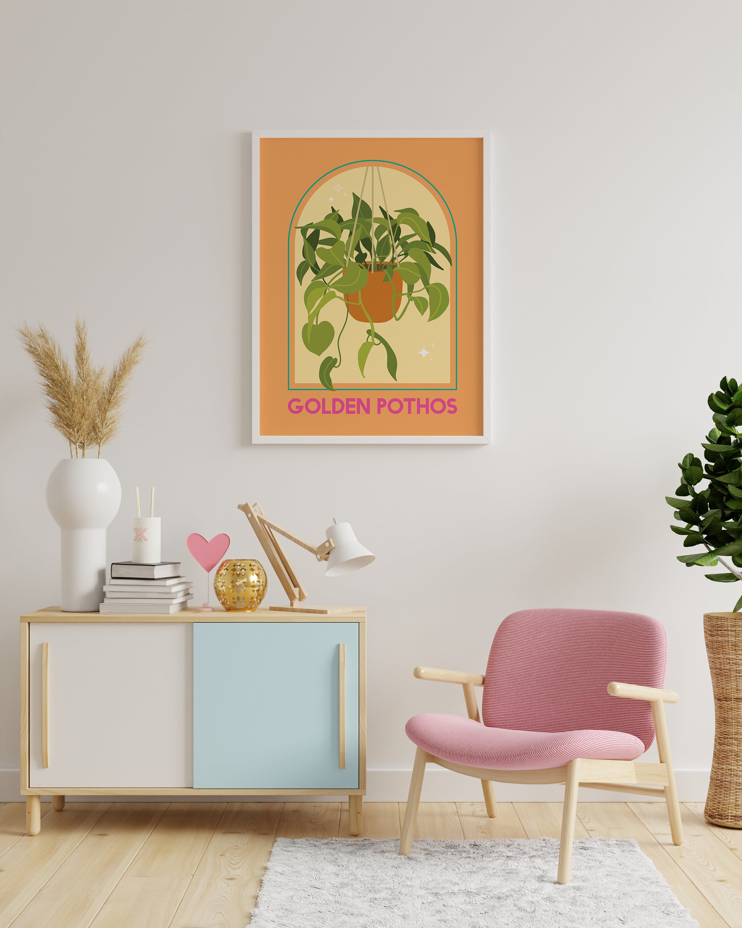 Golden Pothos House Plant Print - Image 5