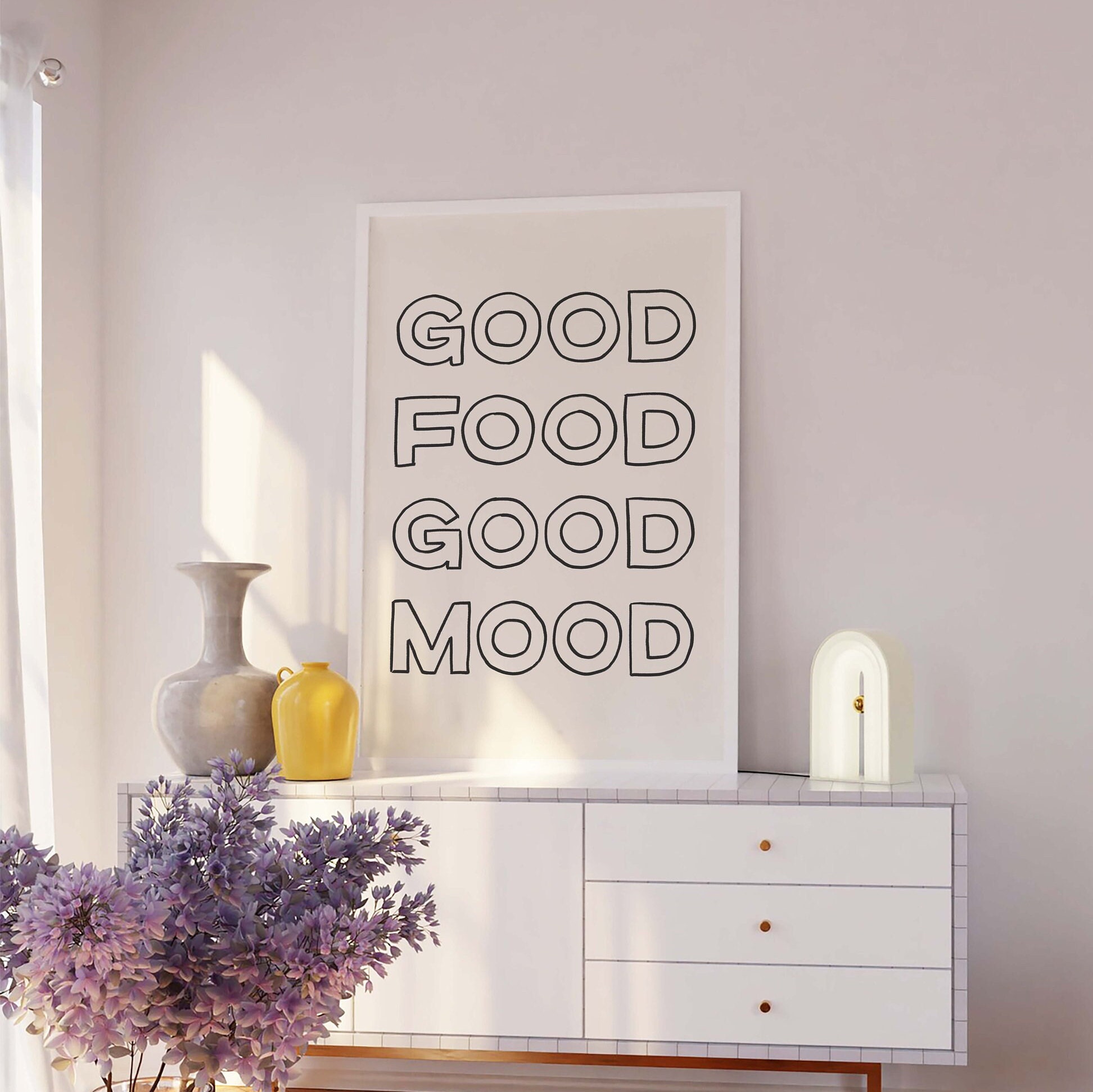 Good Food Good Mood Print - Image 3