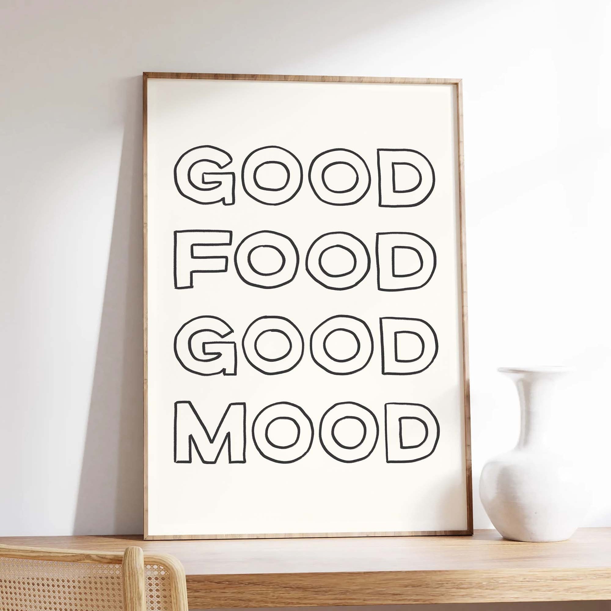 Good Food Good Mood Print - Image 4