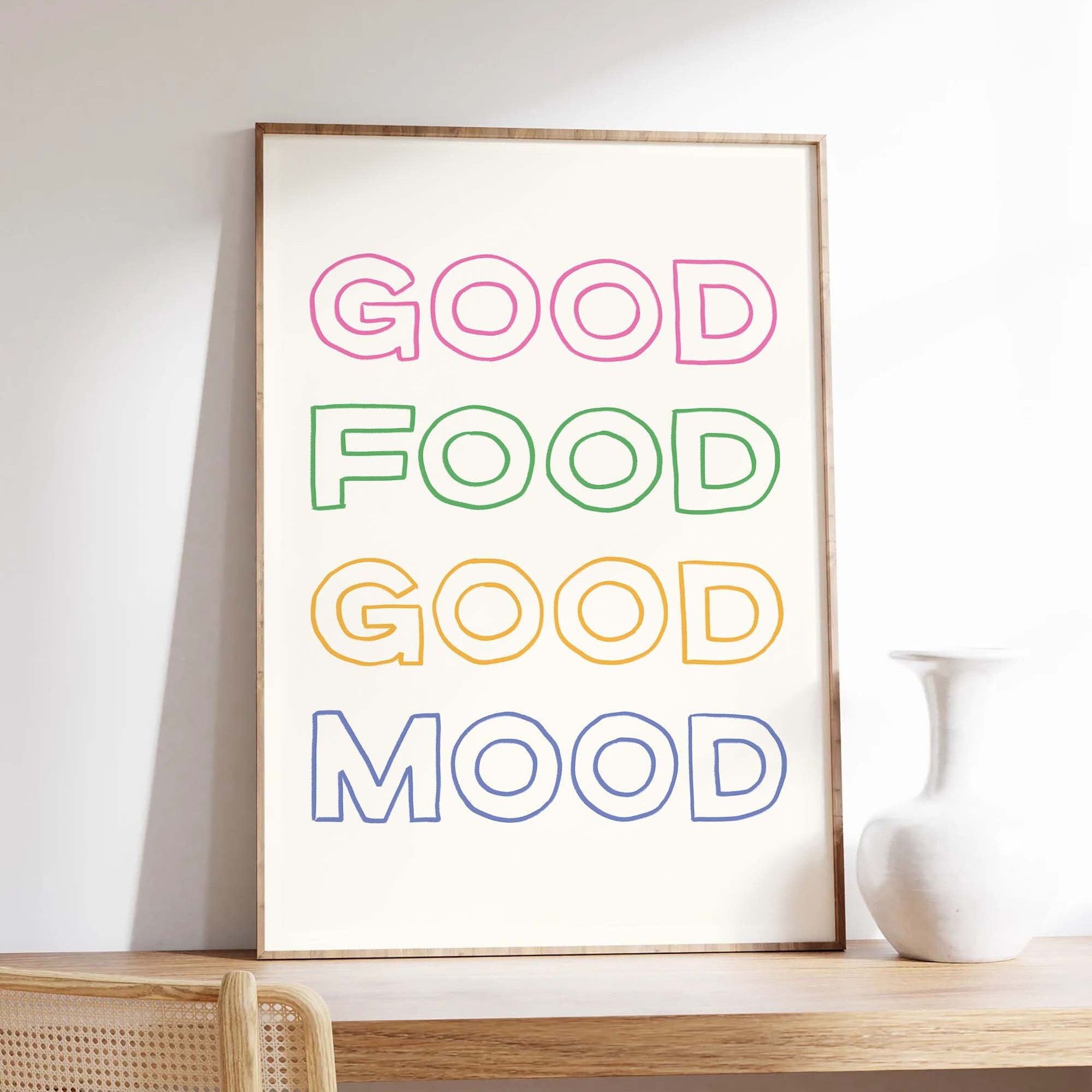 Good Food Good Mood Print - Image 5