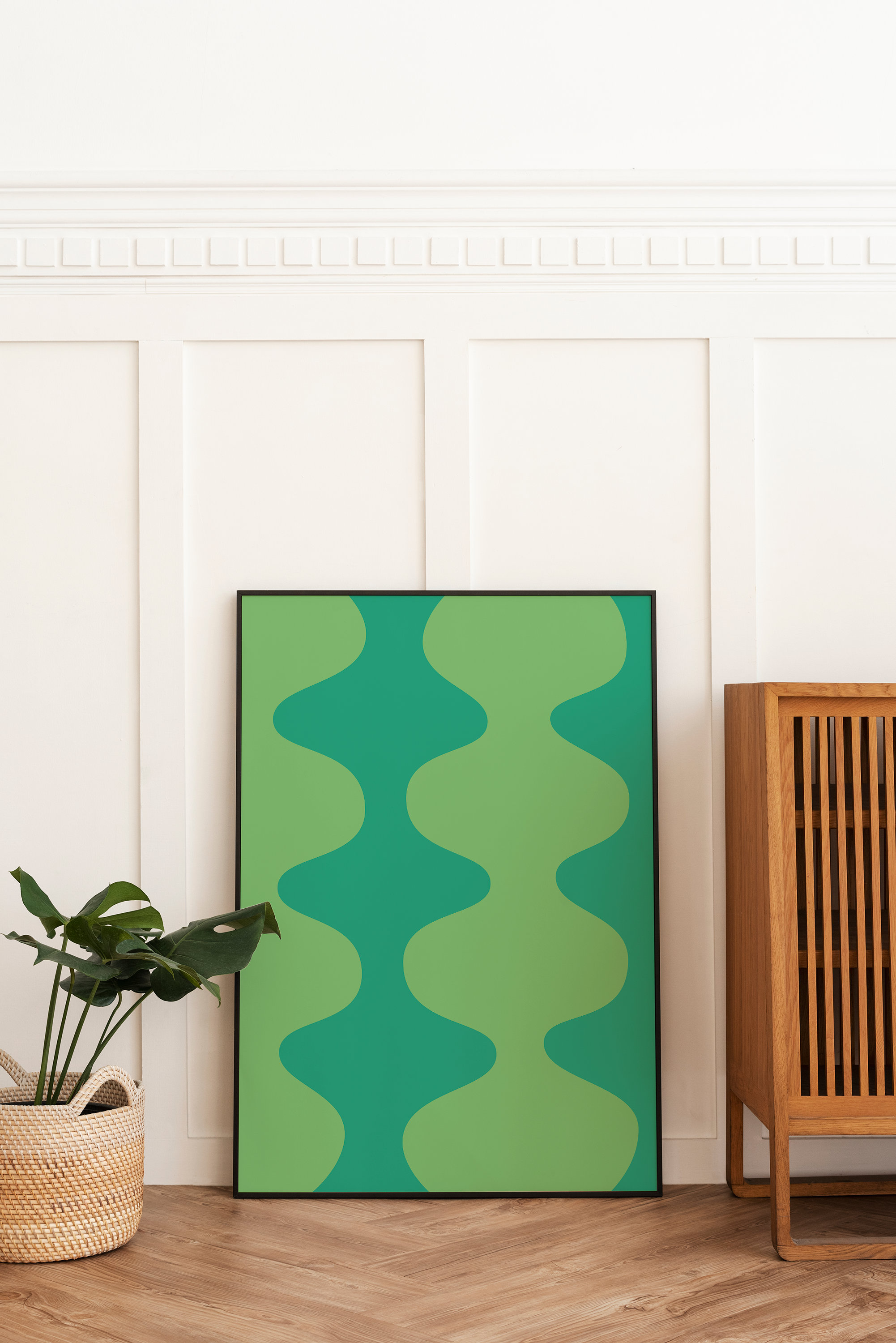 Green Abstract Print - Image 5
