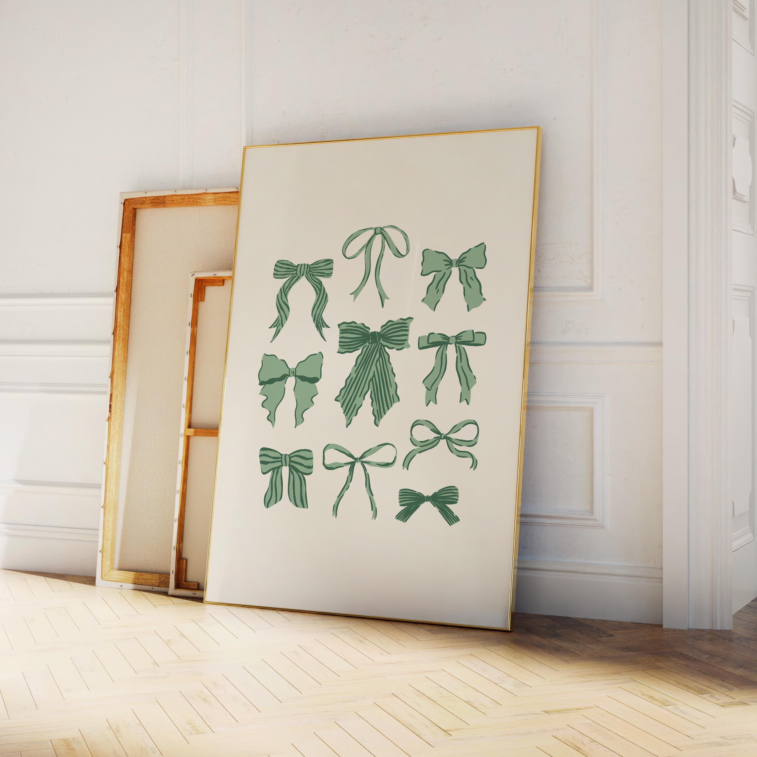 Green Bows Print - Image 4