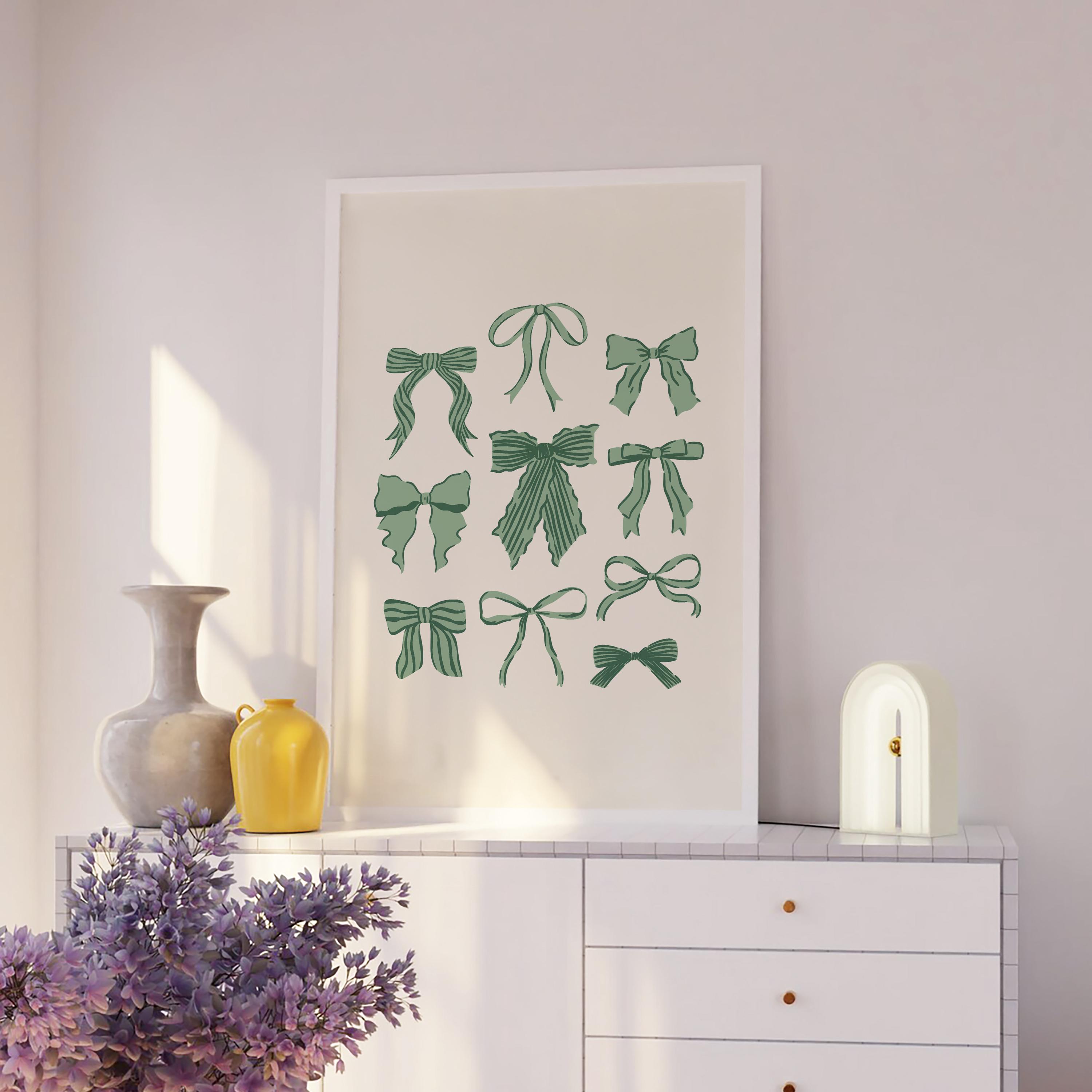 Green Bows Print - Image 5
