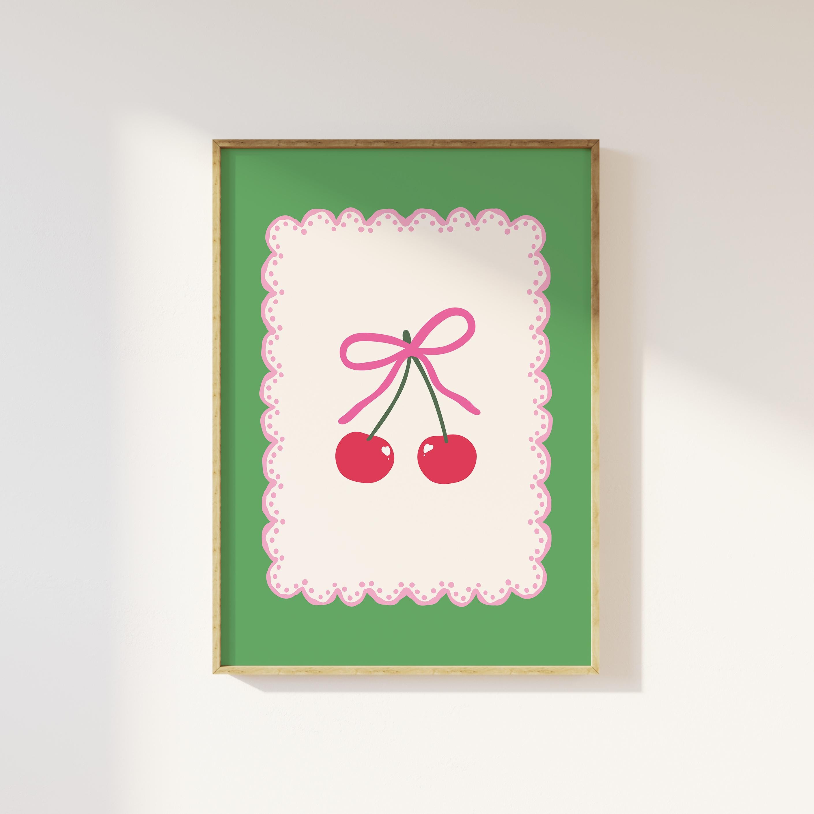 Green Cherry Print - Image 2