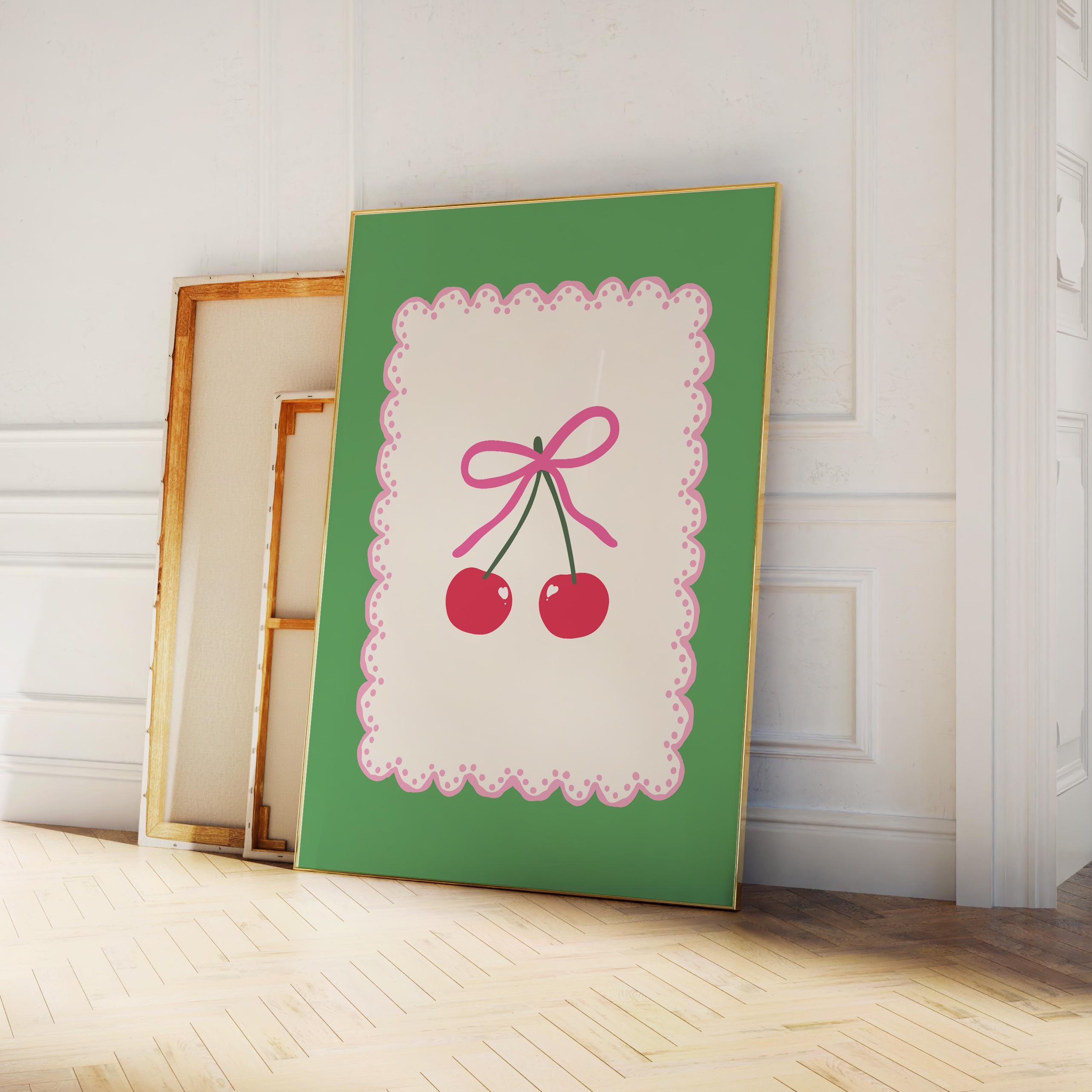 Green Cherry Print - Image 4