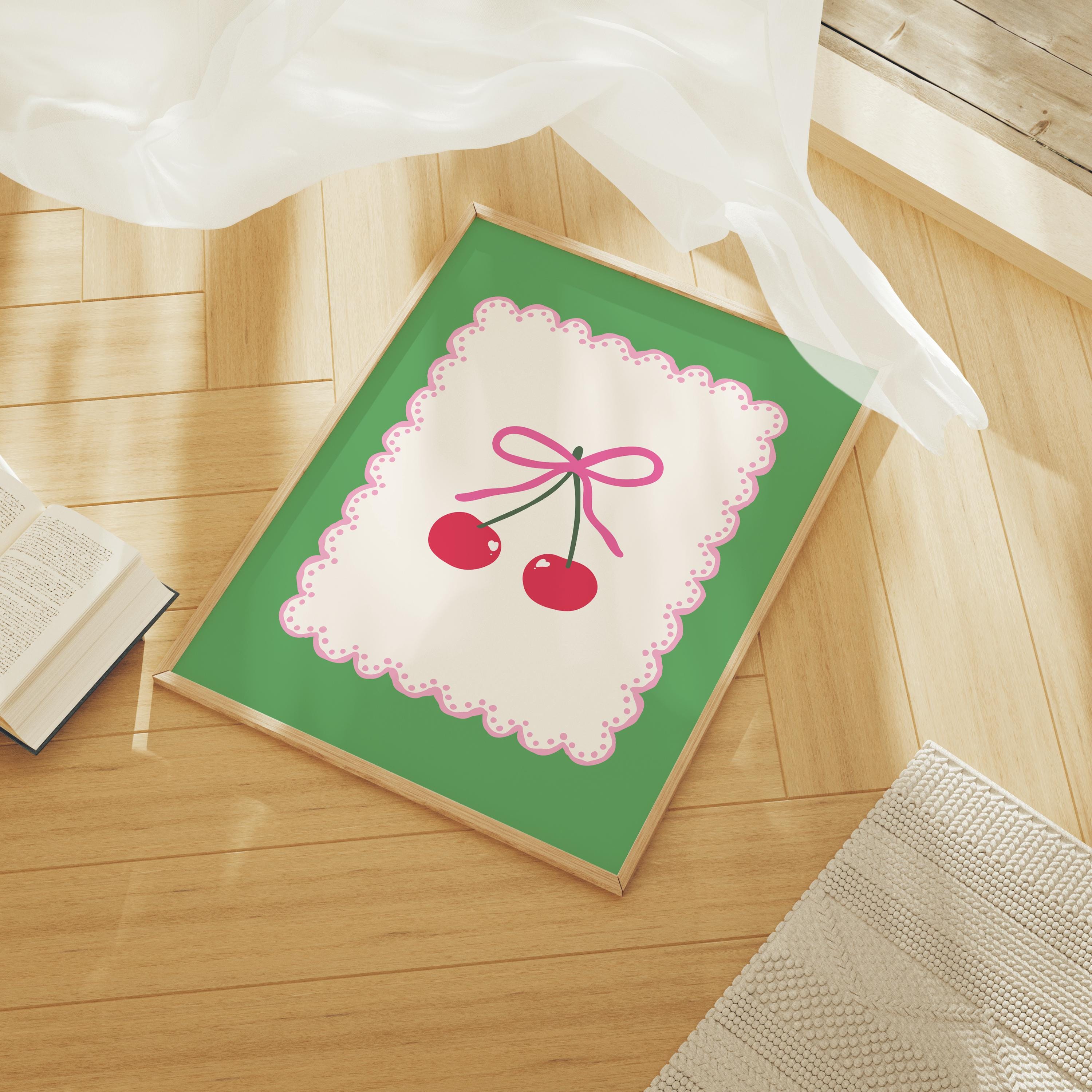Green Cherry Print - Image 5