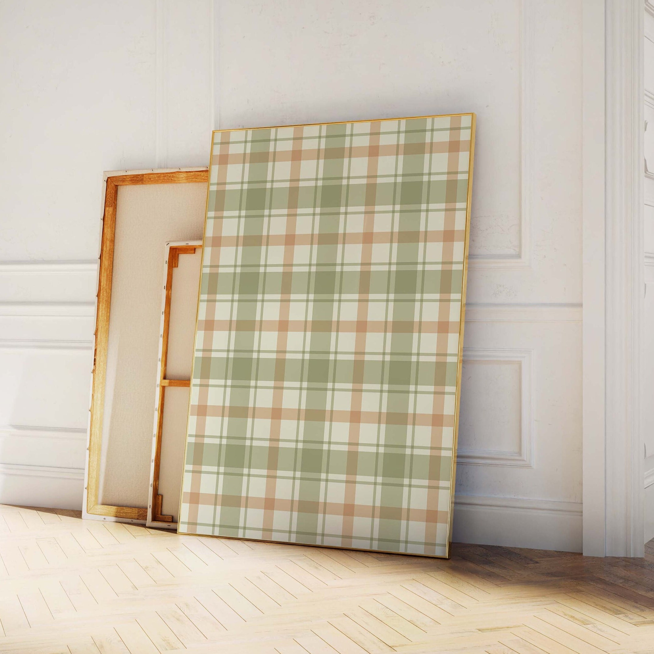 Green Plaid Print - Image 4