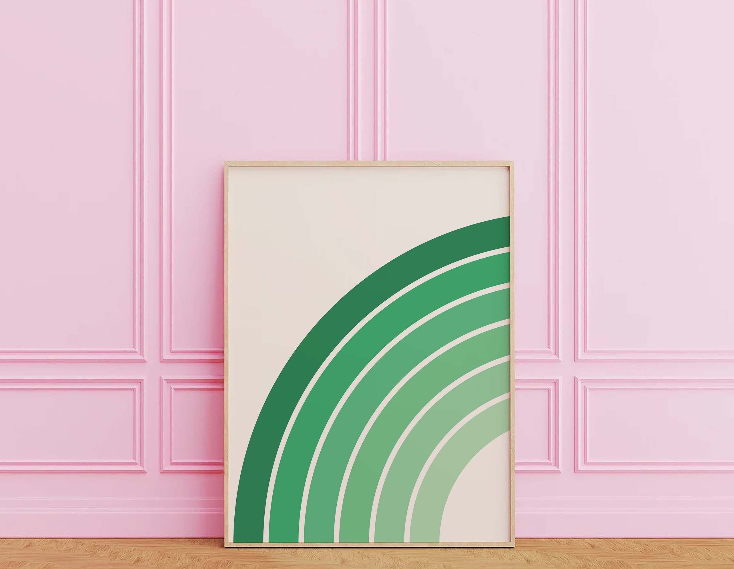 Green Rainbow Print - Image 3