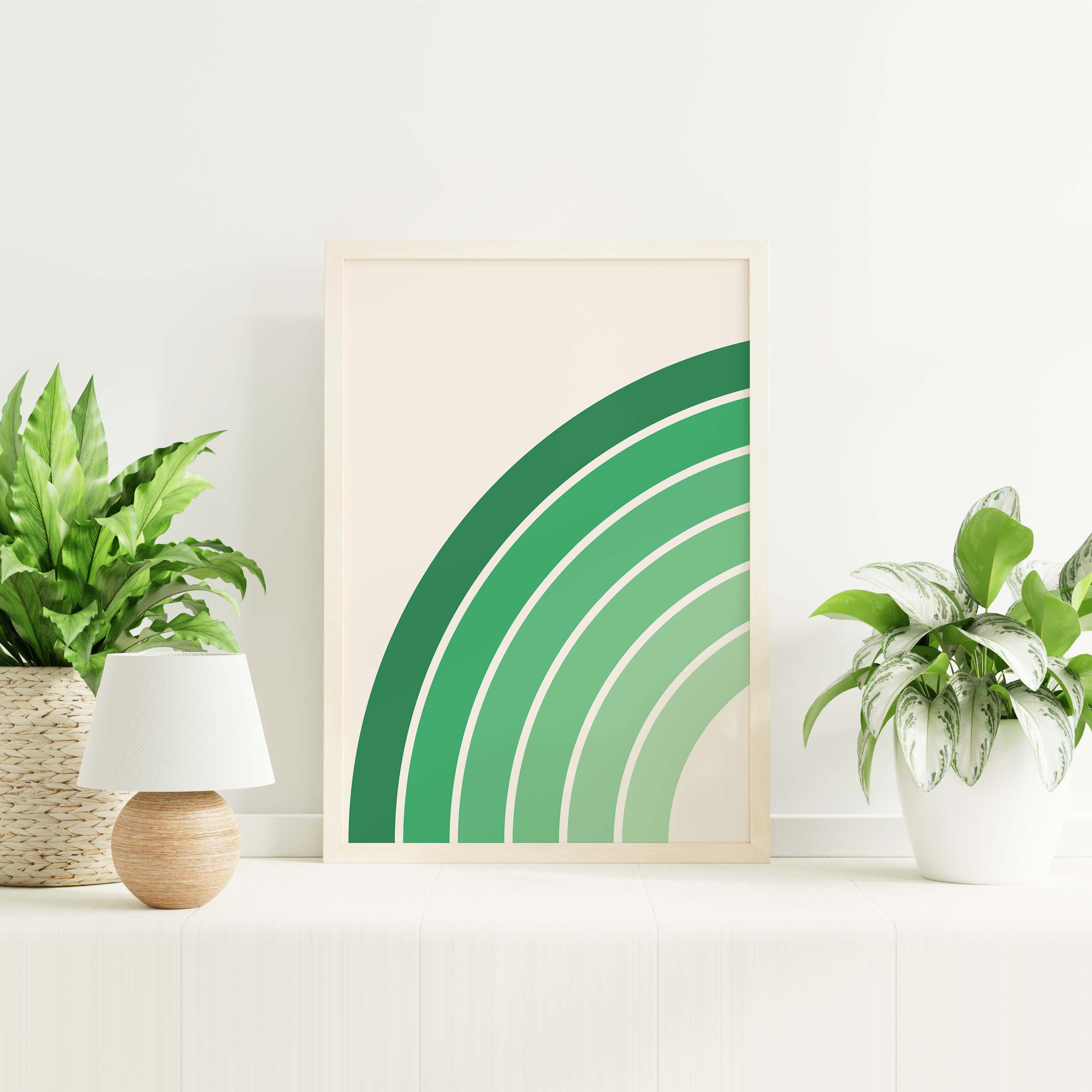 Green Rainbow Print - Image 5