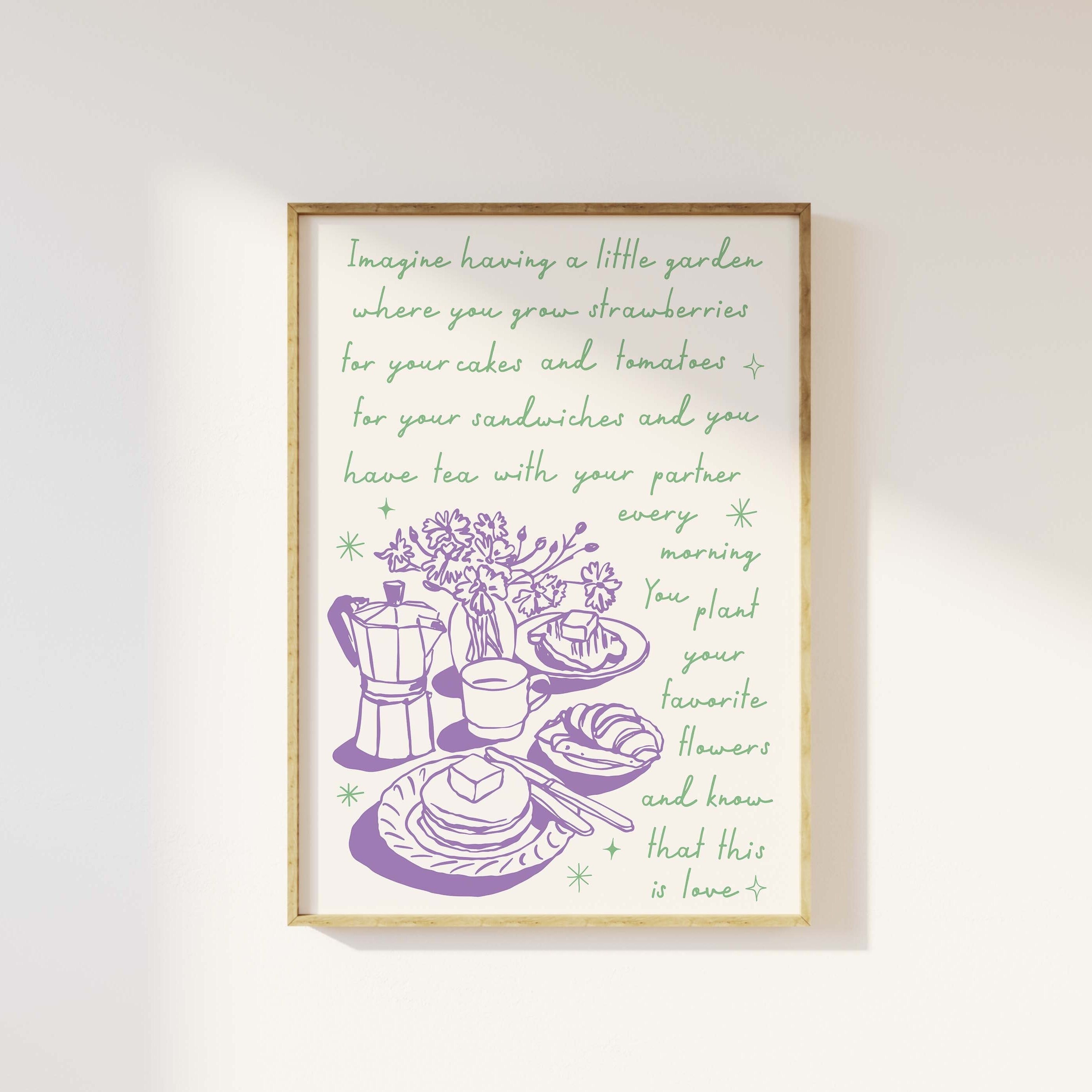 Handdrawn Quote Print