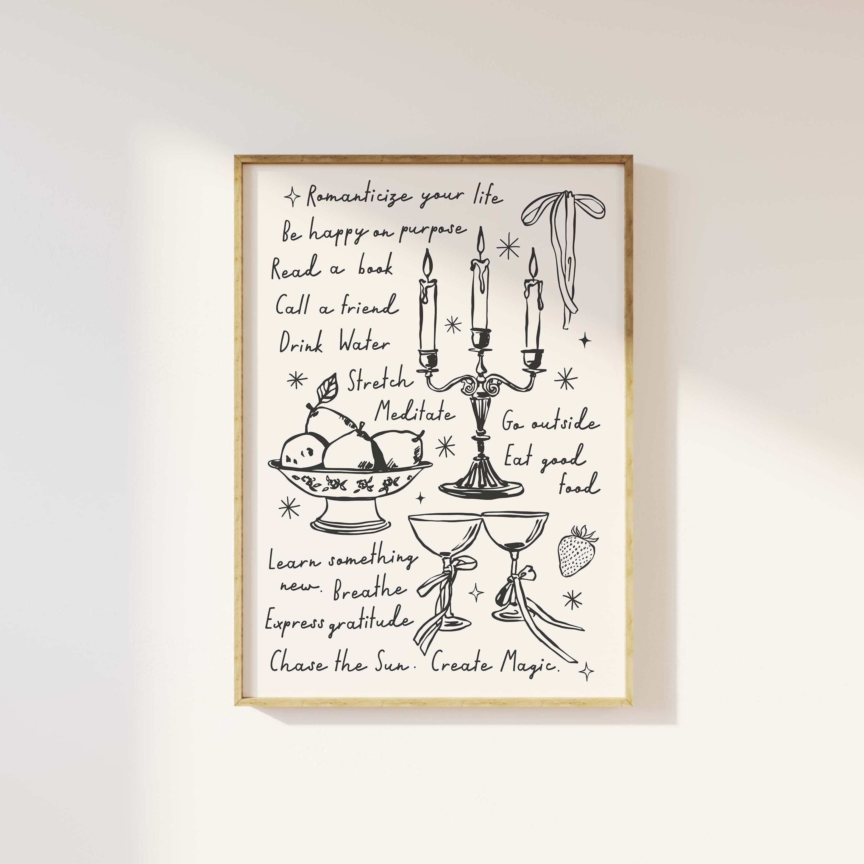 Handdrawn Quote Print