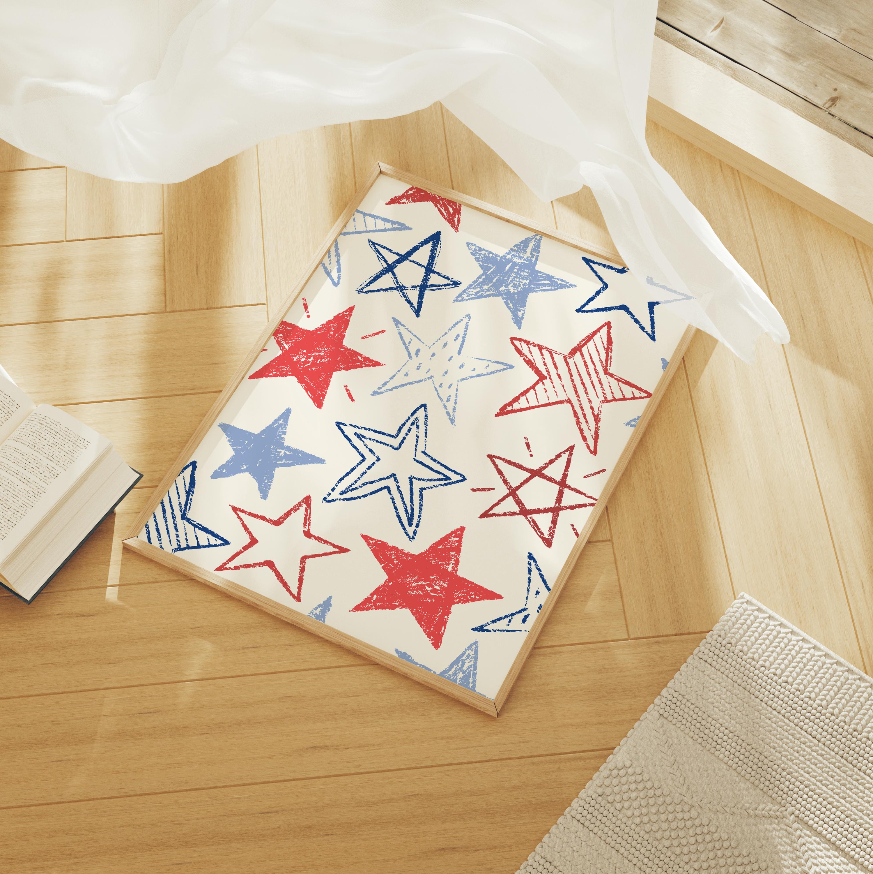 Handdrawn Stars Print - Image 2