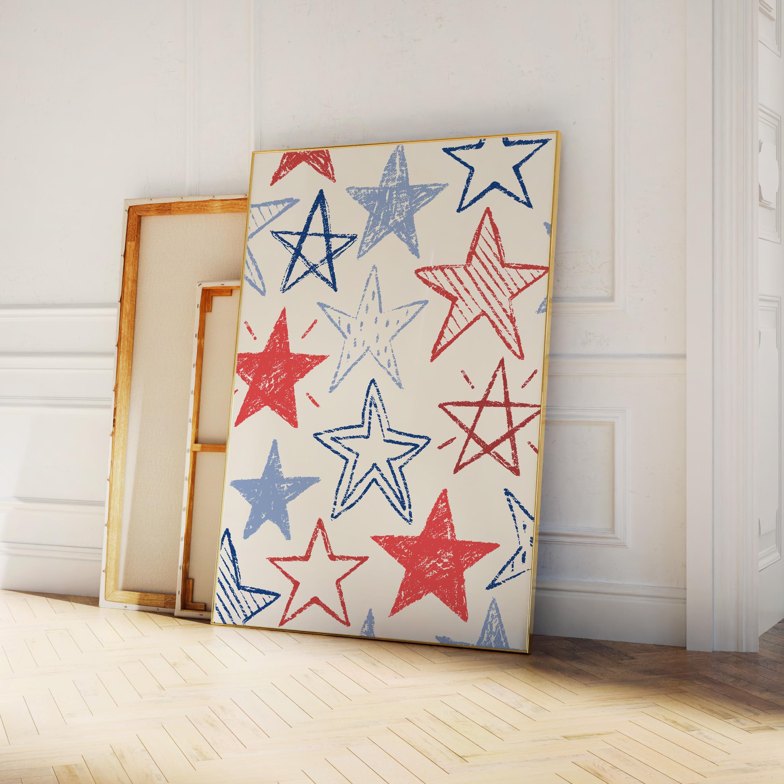 Handdrawn Stars Print - Image 4