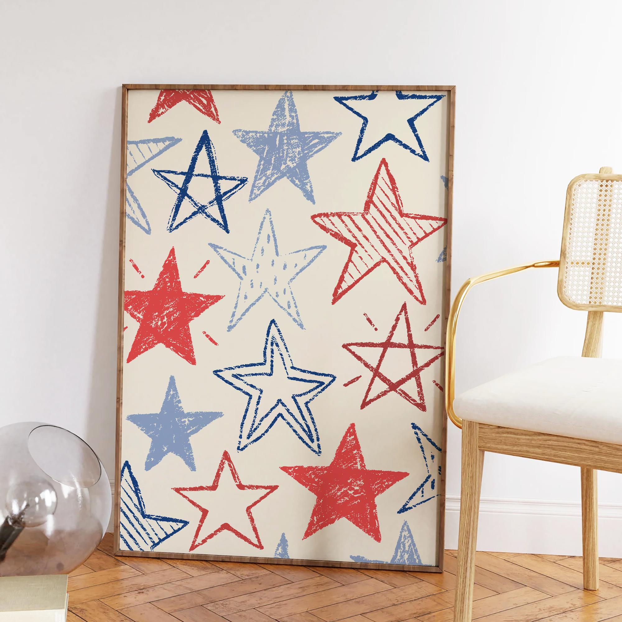 Handdrawn Stars Print - Image 5