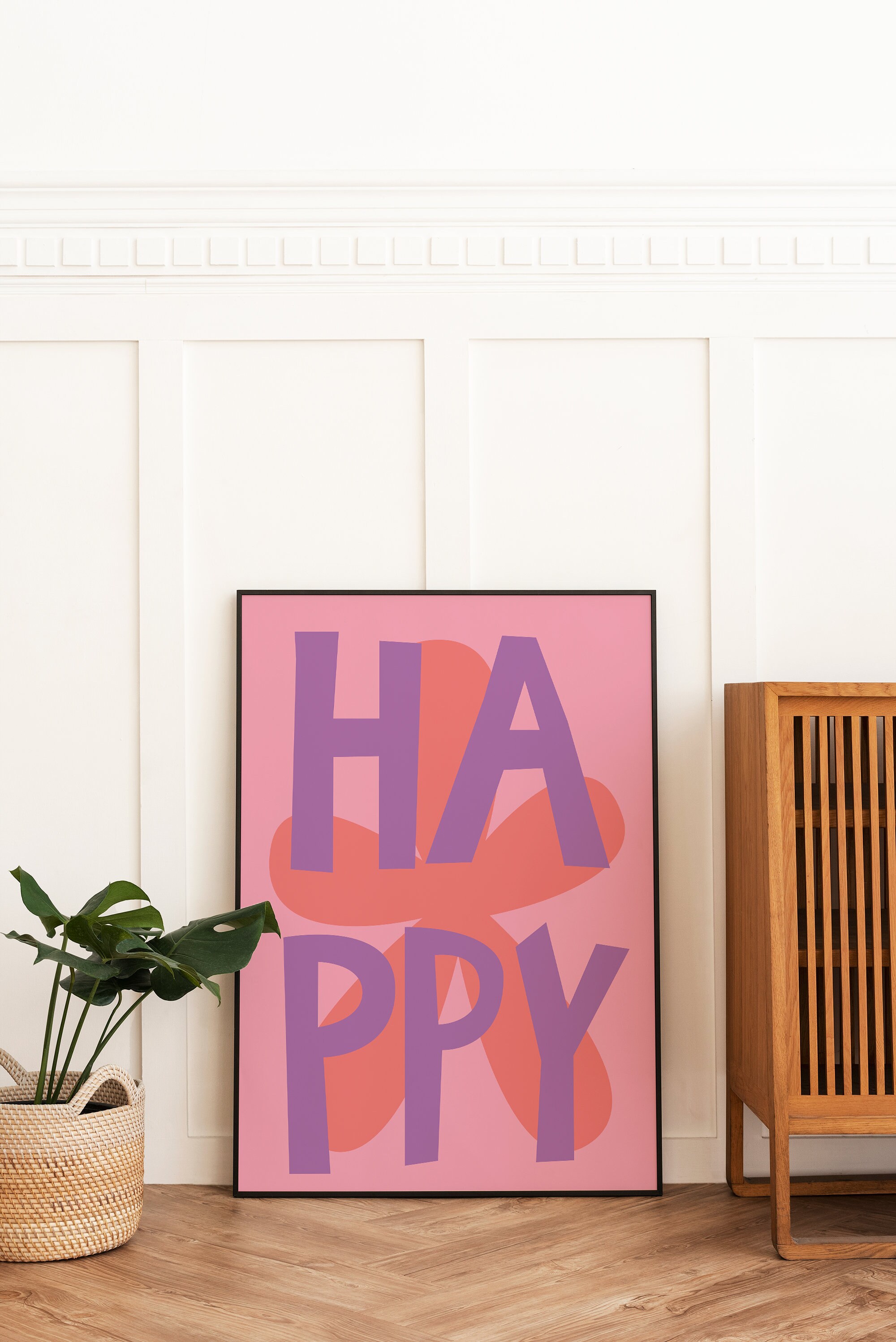 Happy Quote Print - Image 4
