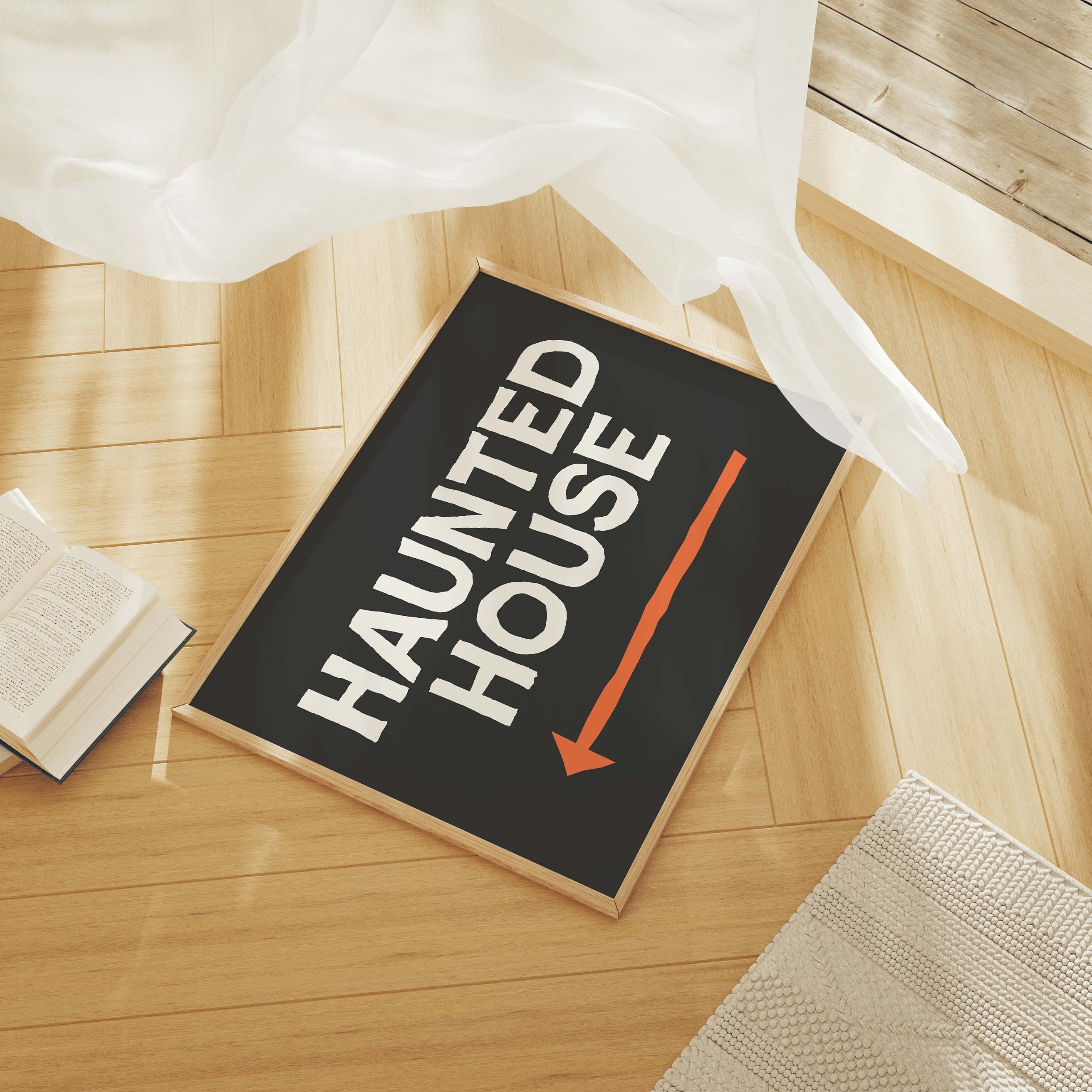 Haunted House This Way Print - Image 3