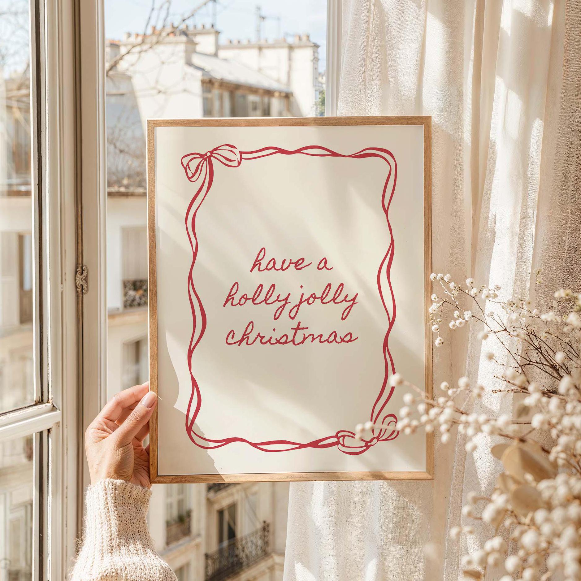 Holly Jolly Christmas Print - Image 5