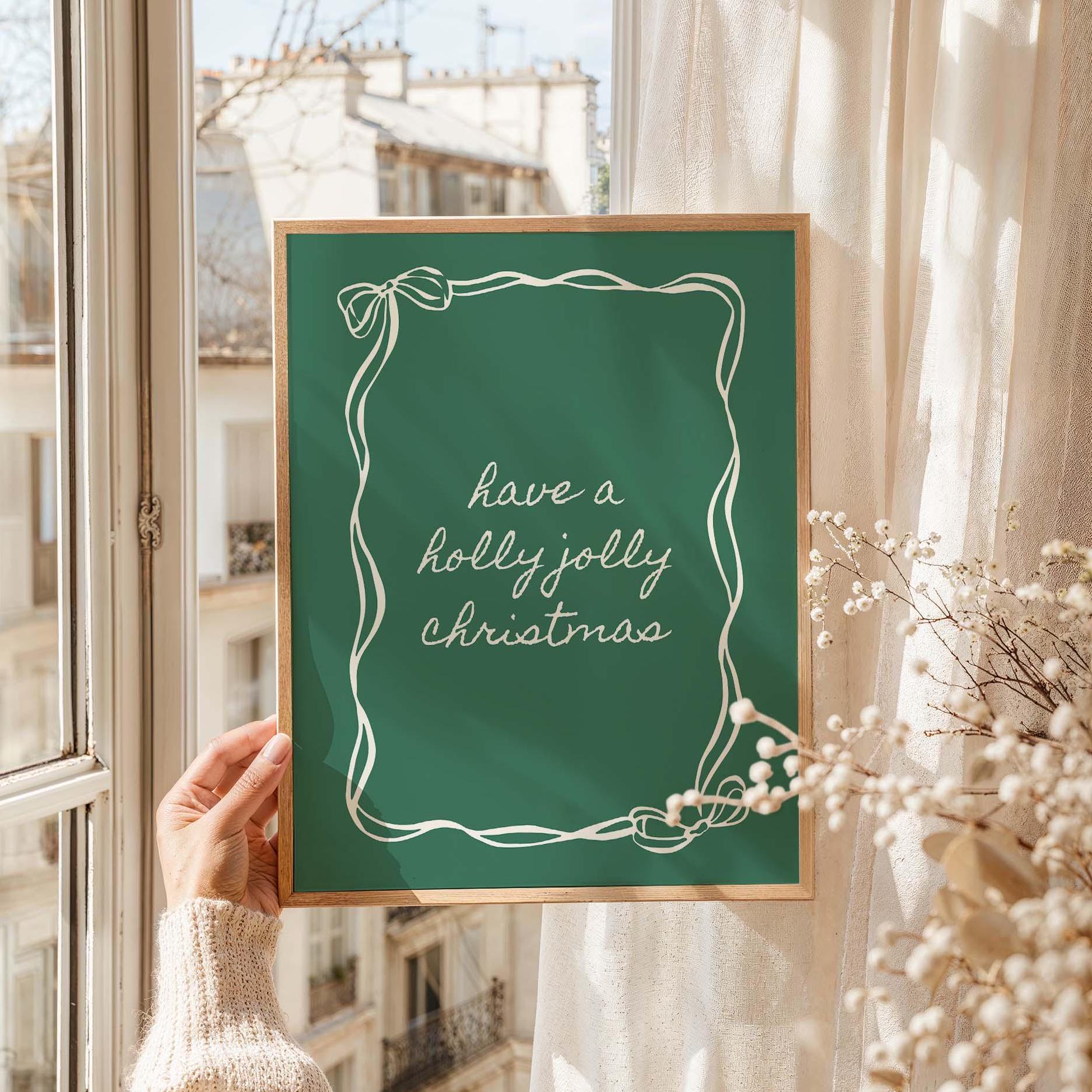 Holly Jolly Christmas Print - Image 4