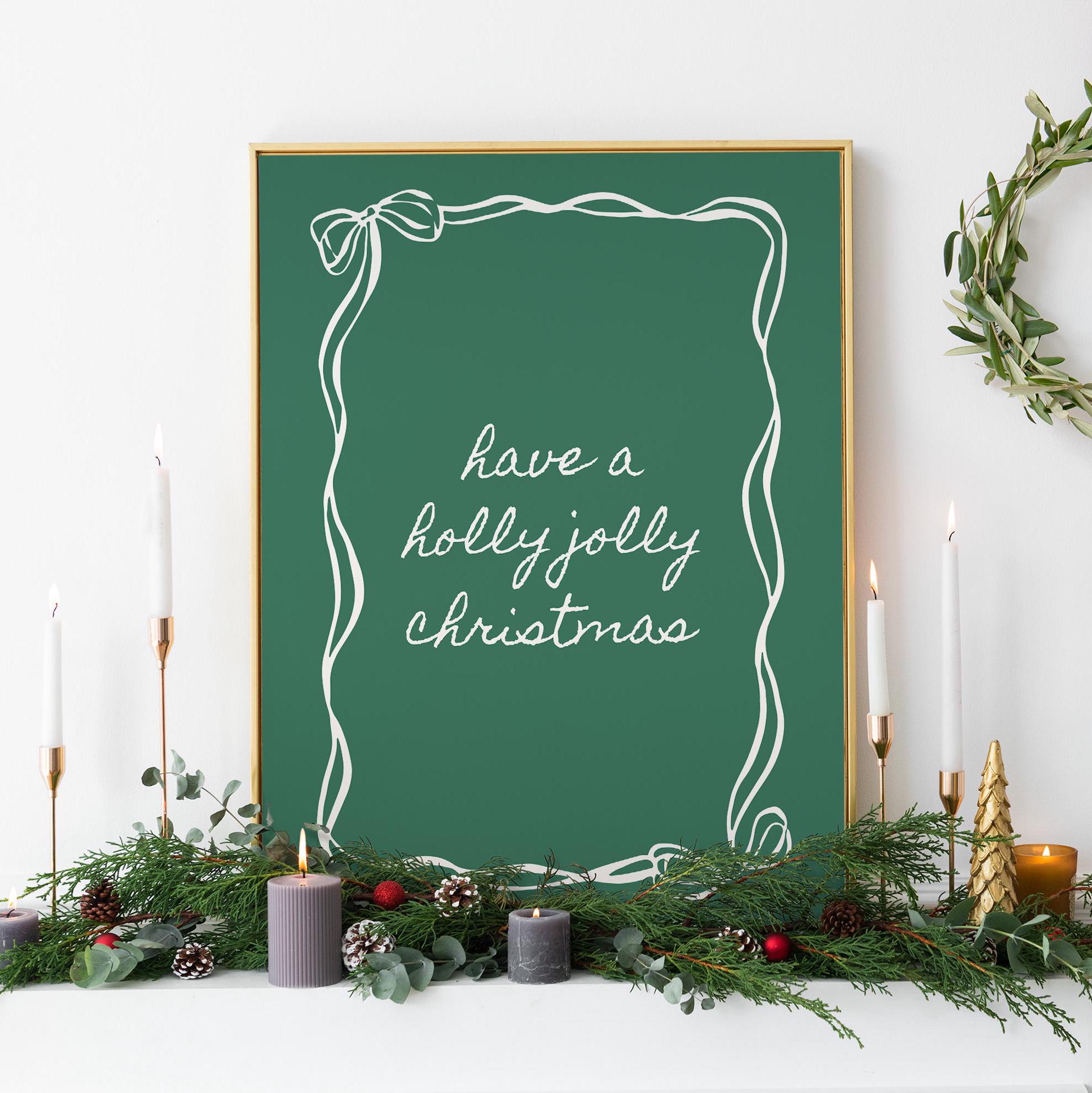 Holly Jolly Christmas Print - Image 5