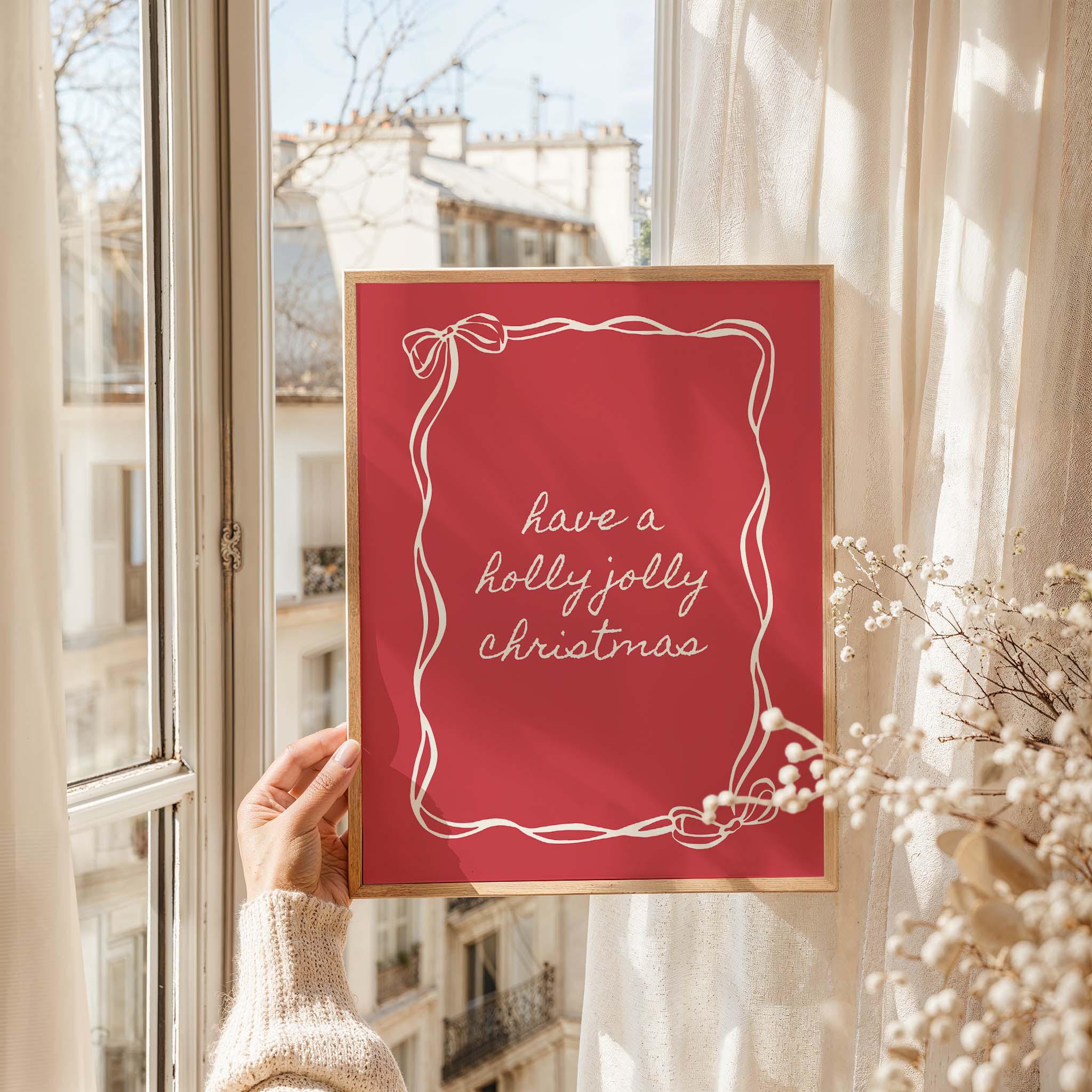 Holly Jolly Christmas Print - Image 3