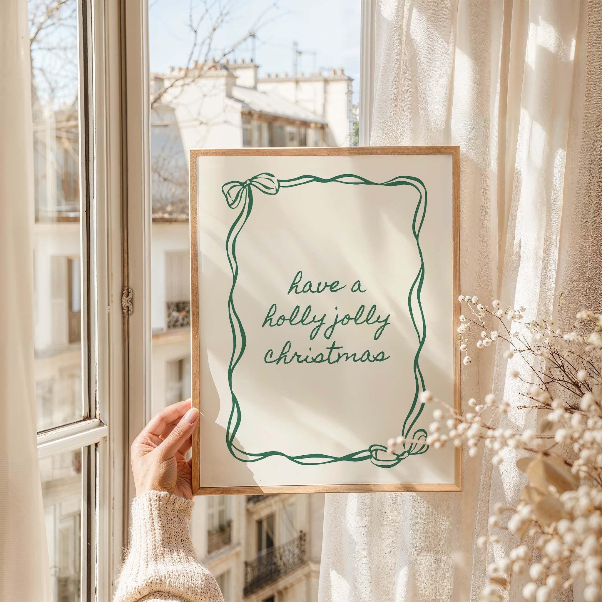 Holly Jolly Christmas Print - Image 2