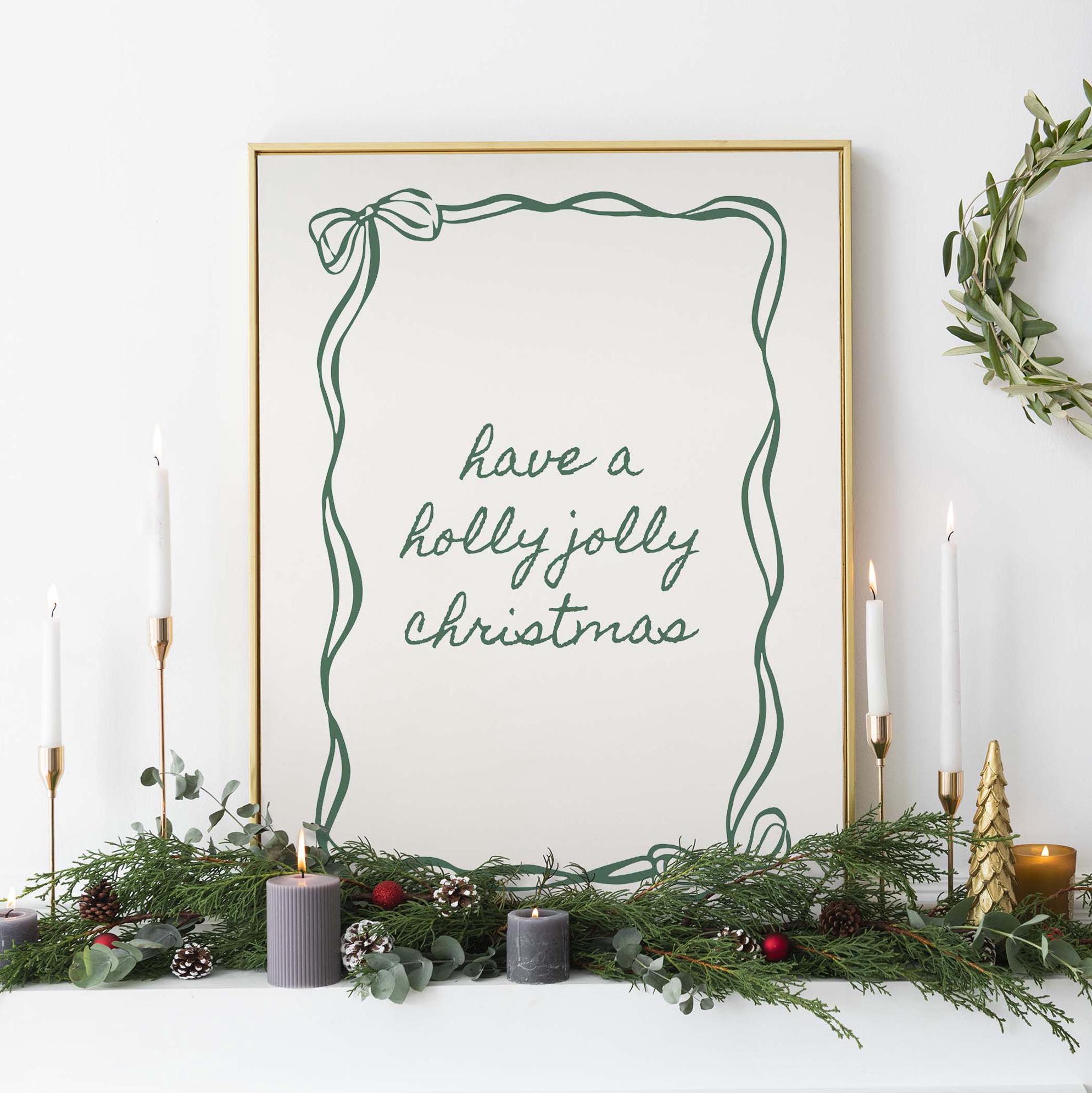 Holly Jolly Christmas Print - Image 4