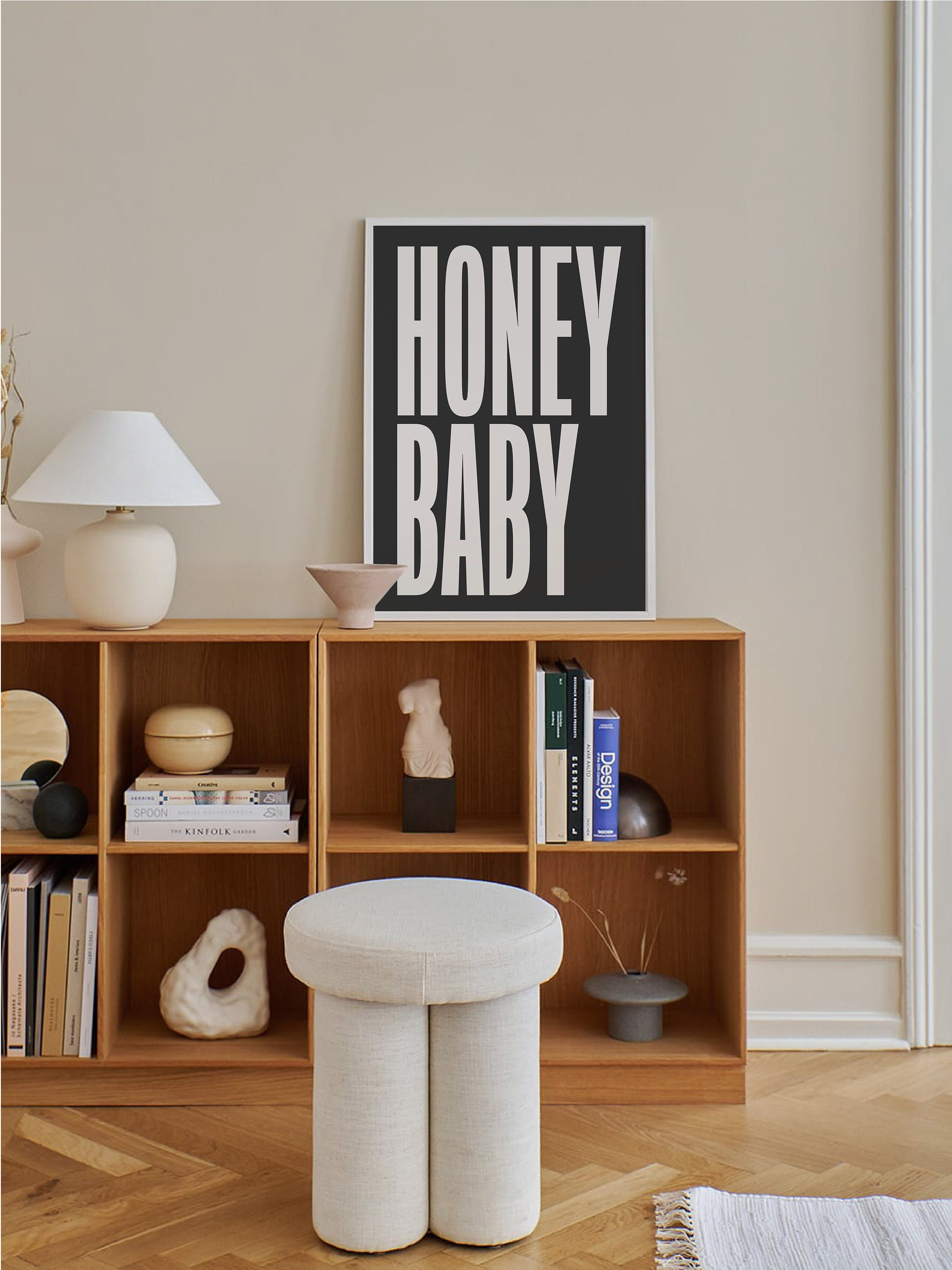 Honey Baby Quote Print - Image 2
