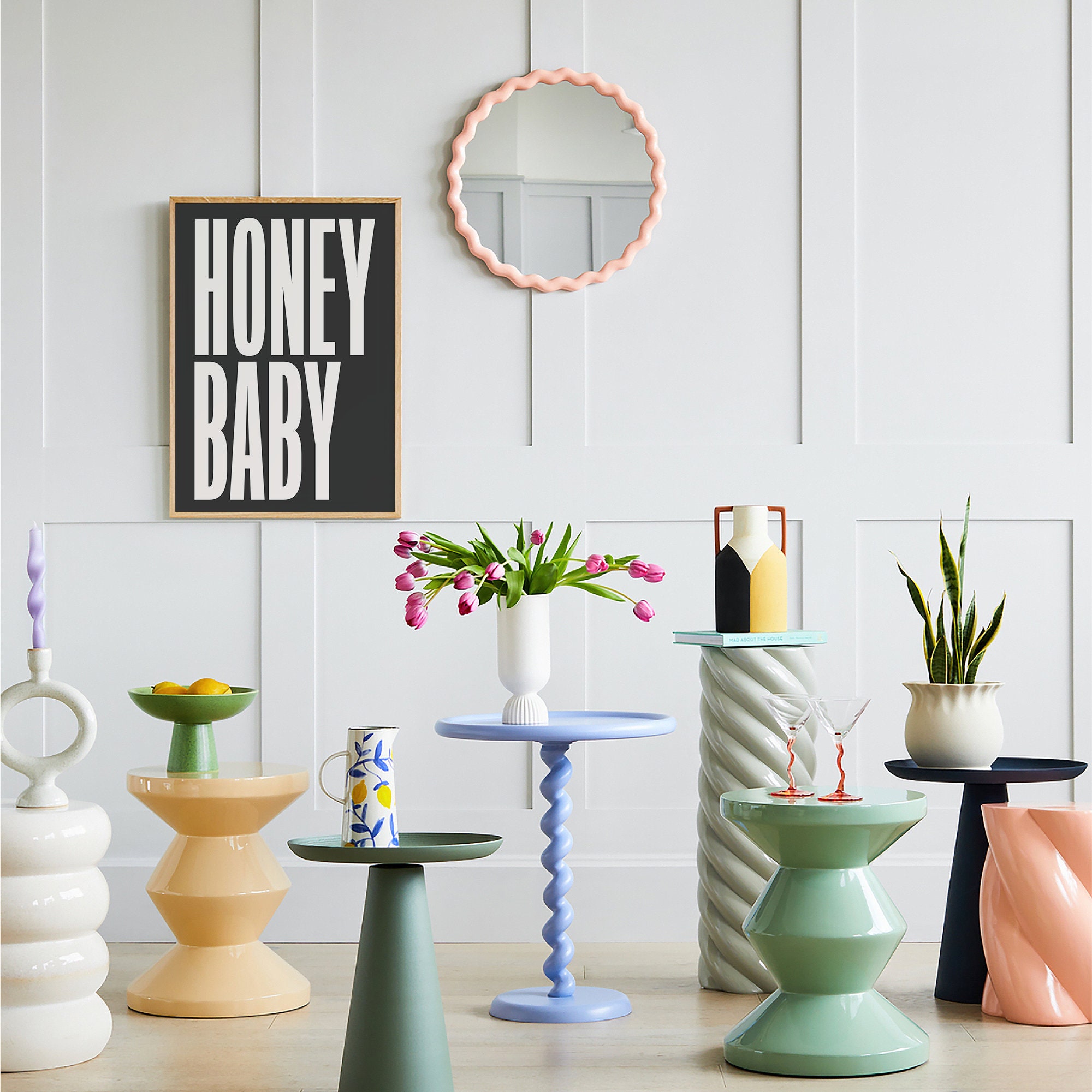 Honey Baby Quote Print - Image 3