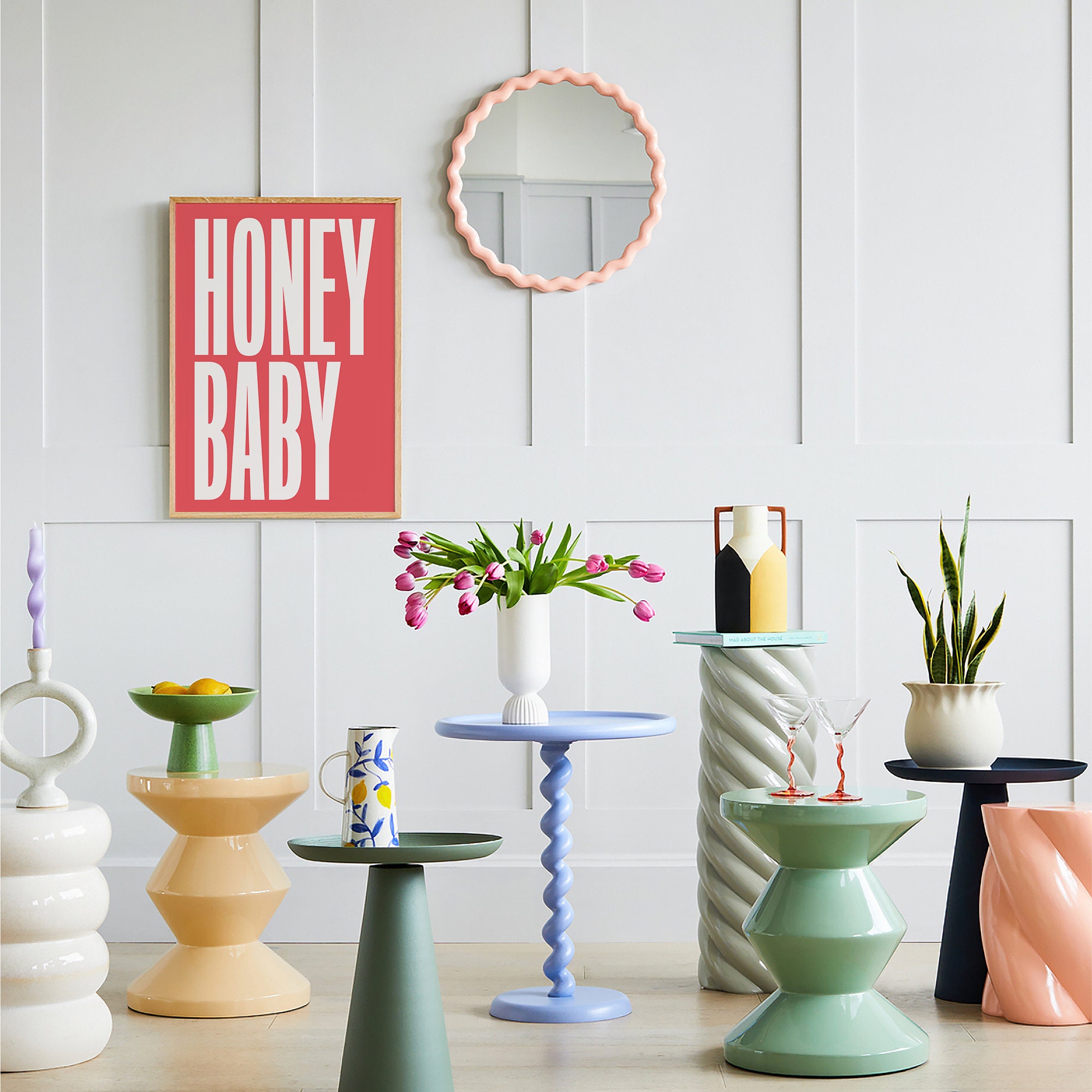 Honey Baby Quote Print - Image 3