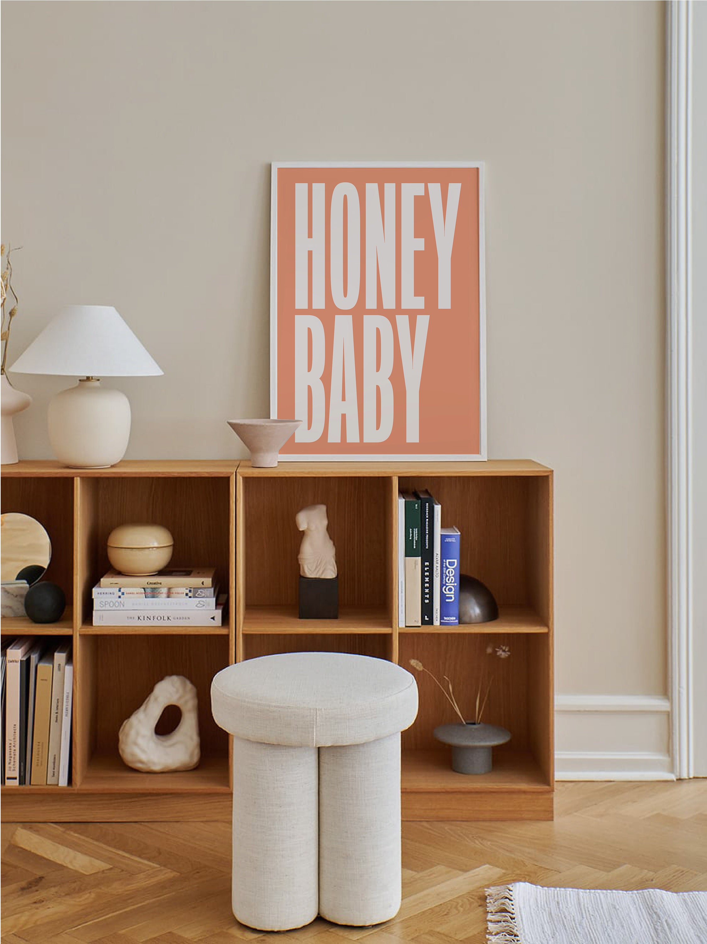 Honey Baby Quote Print - Image 4