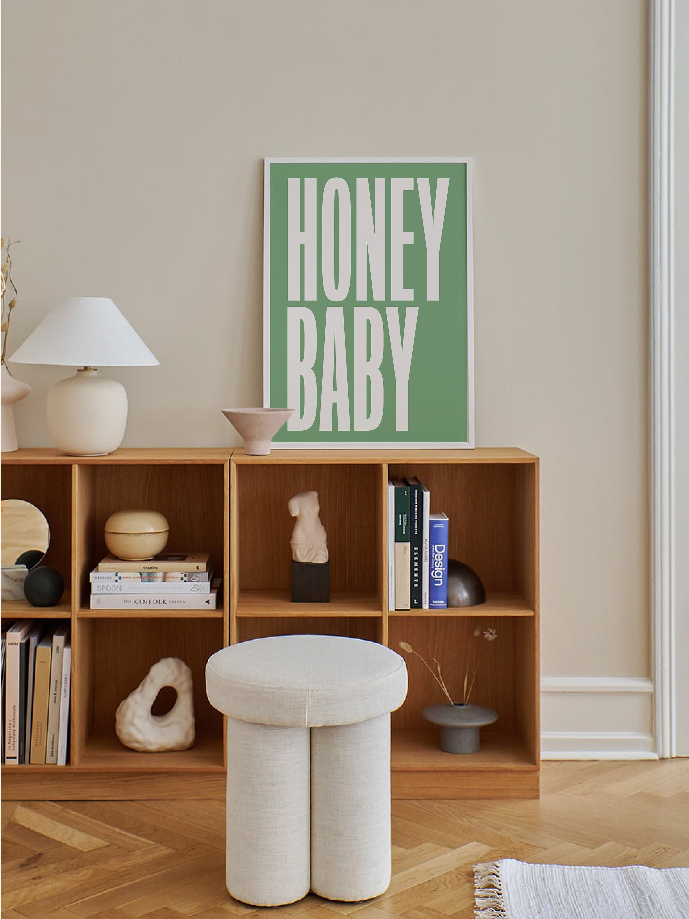 Honey Baby Quote Print - Image 3
