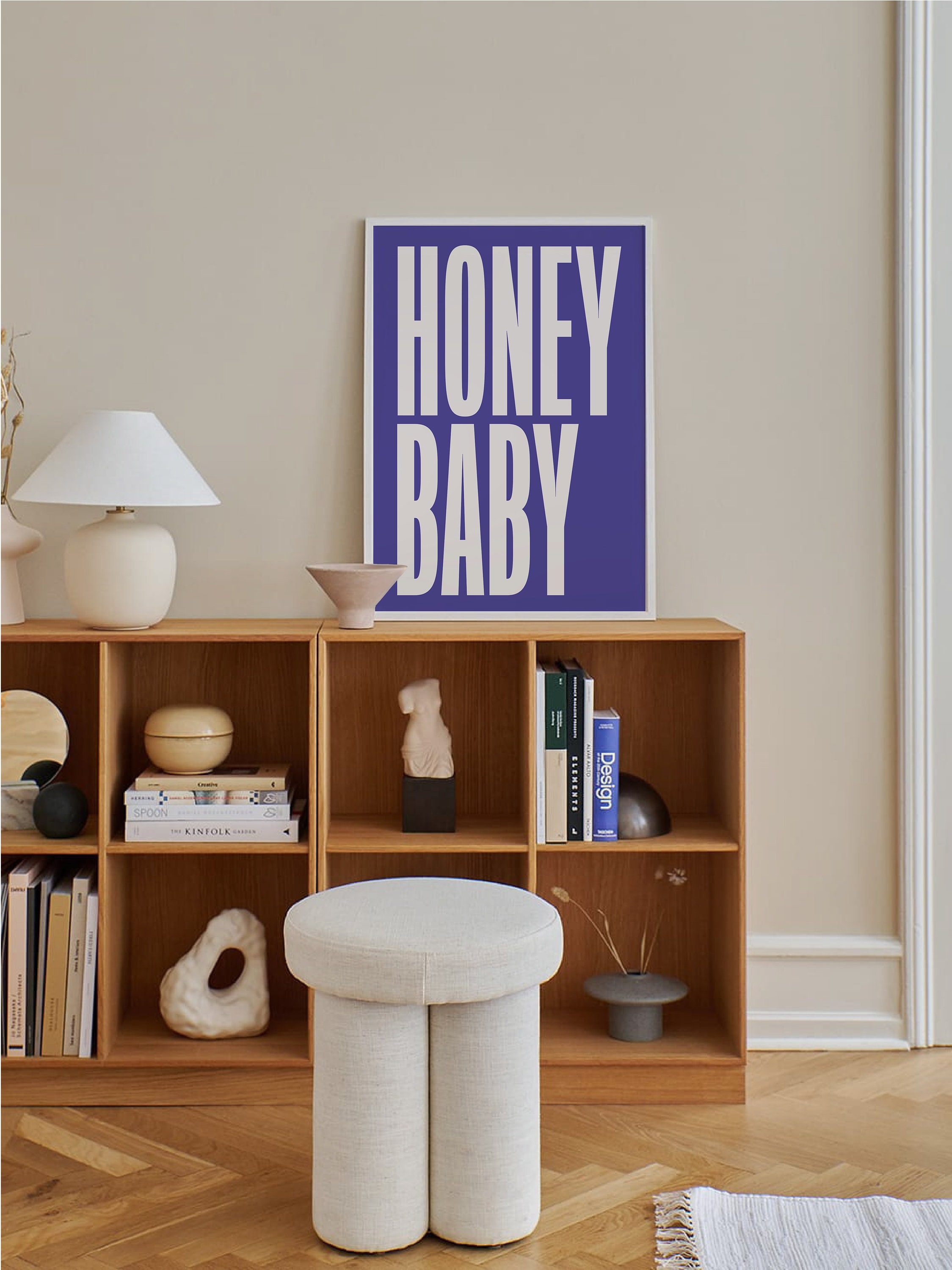 Honey Baby Quote Print - Image 2