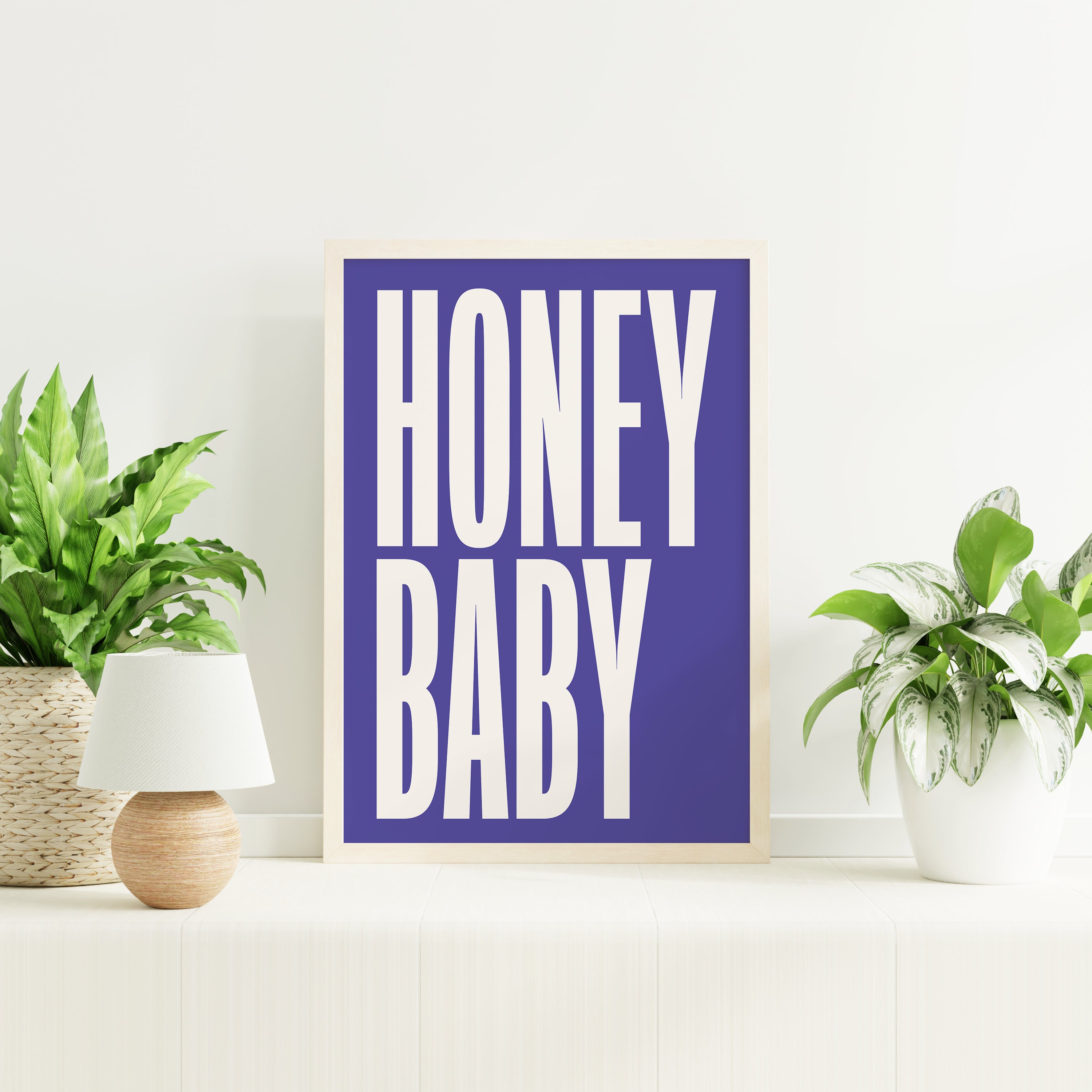 Honey Baby Quote Print - Image 5
