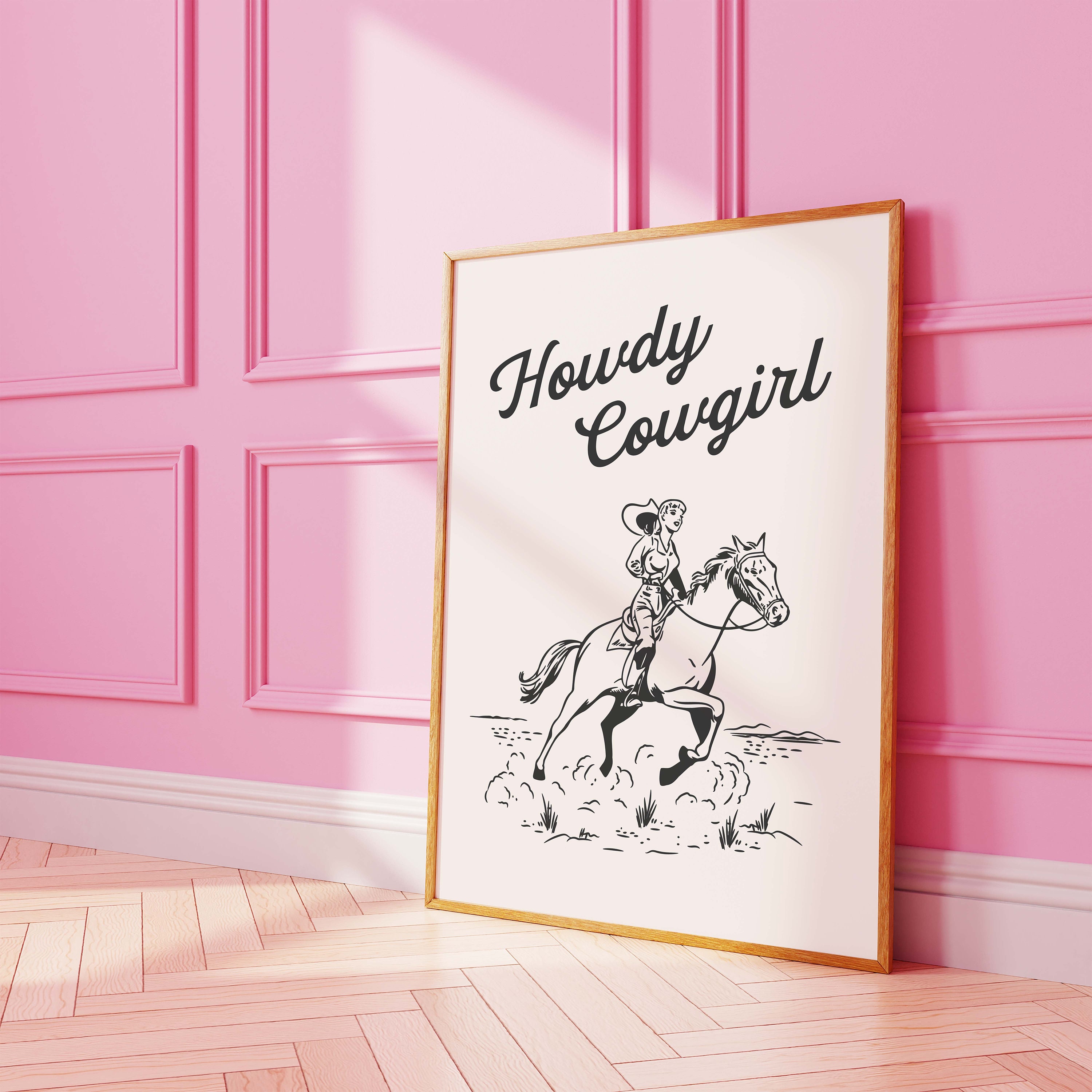 Howdy Cowgirl Print - Image 2