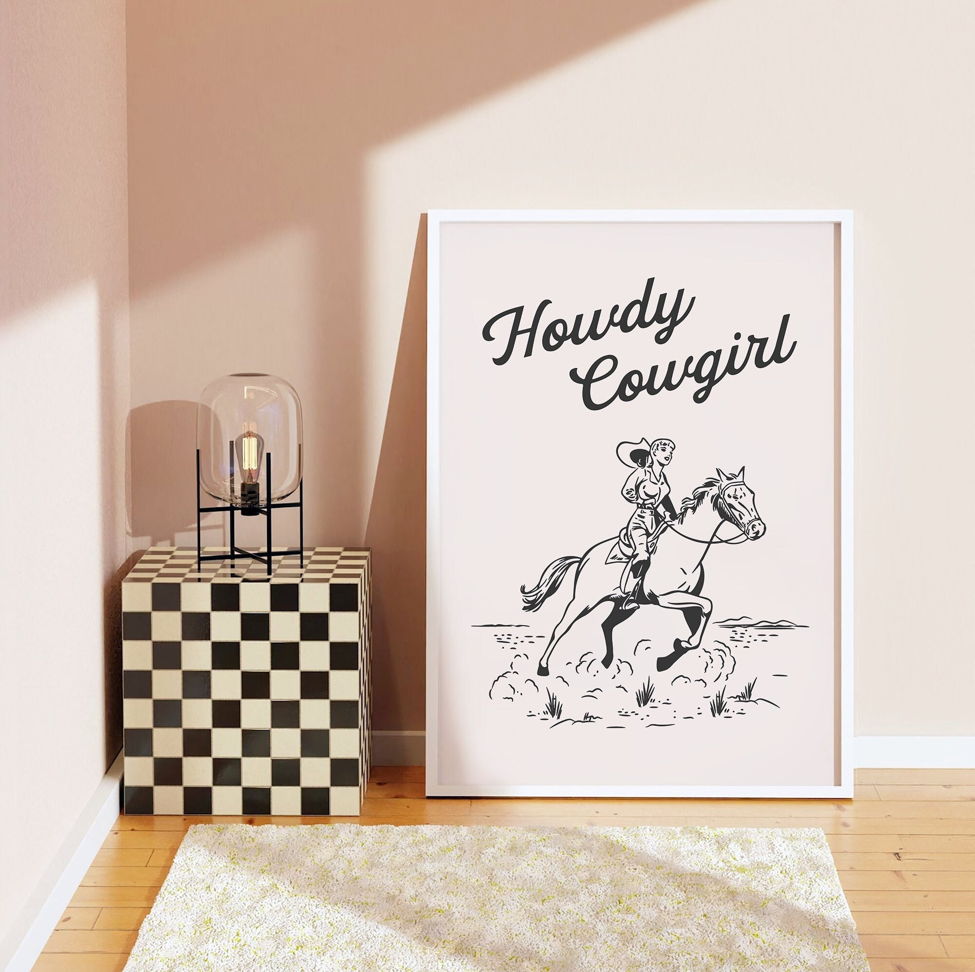 Howdy Cowgirl Print - Image 4