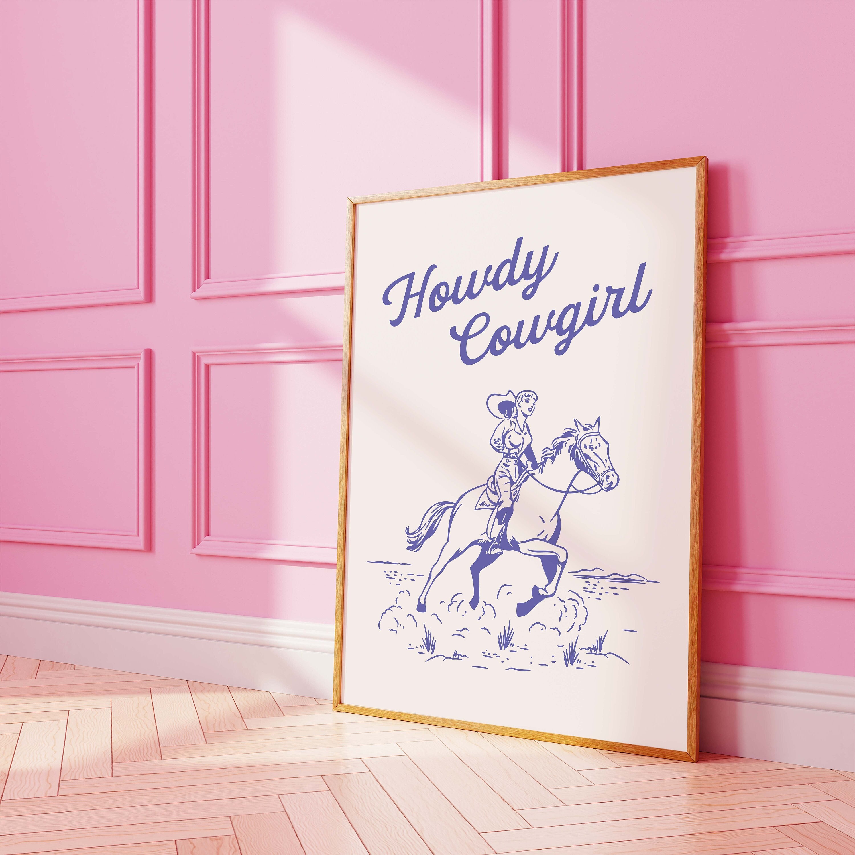 Howdy Cowgirl Print