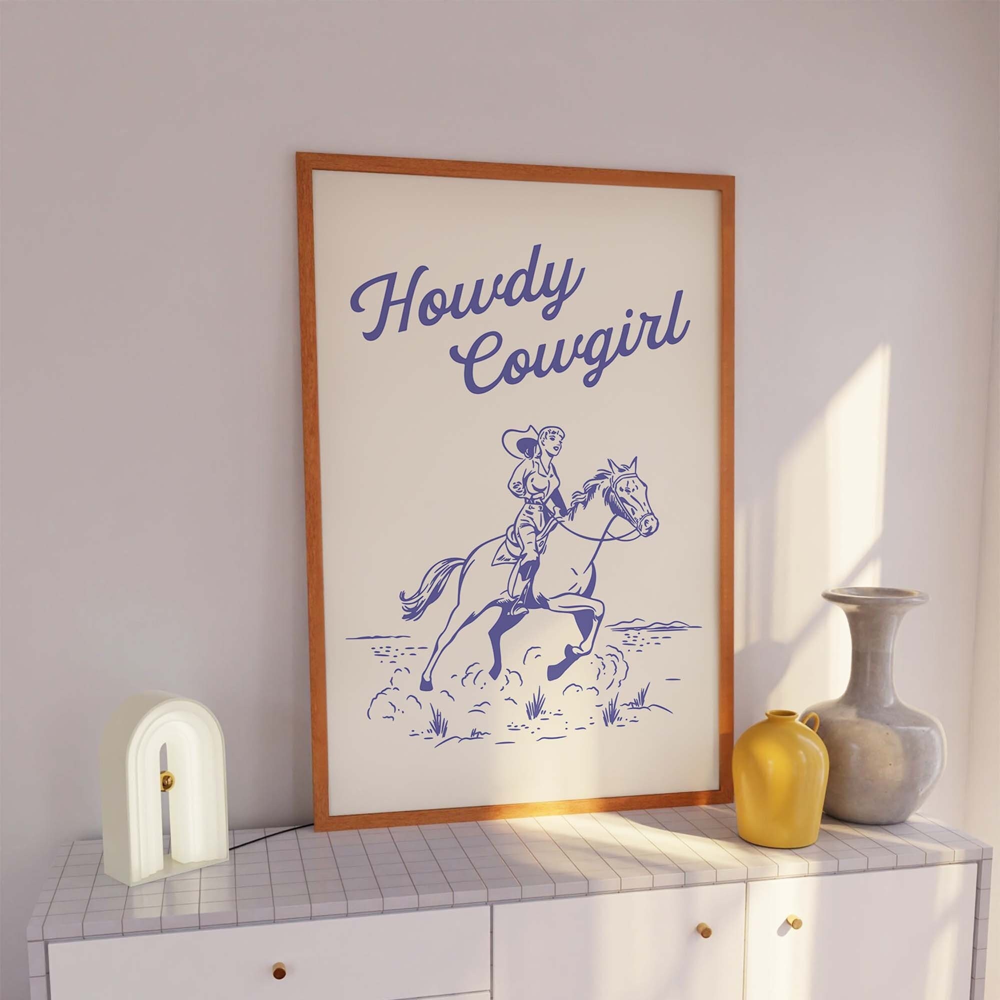 Howdy Cowgirl Print - Image 3