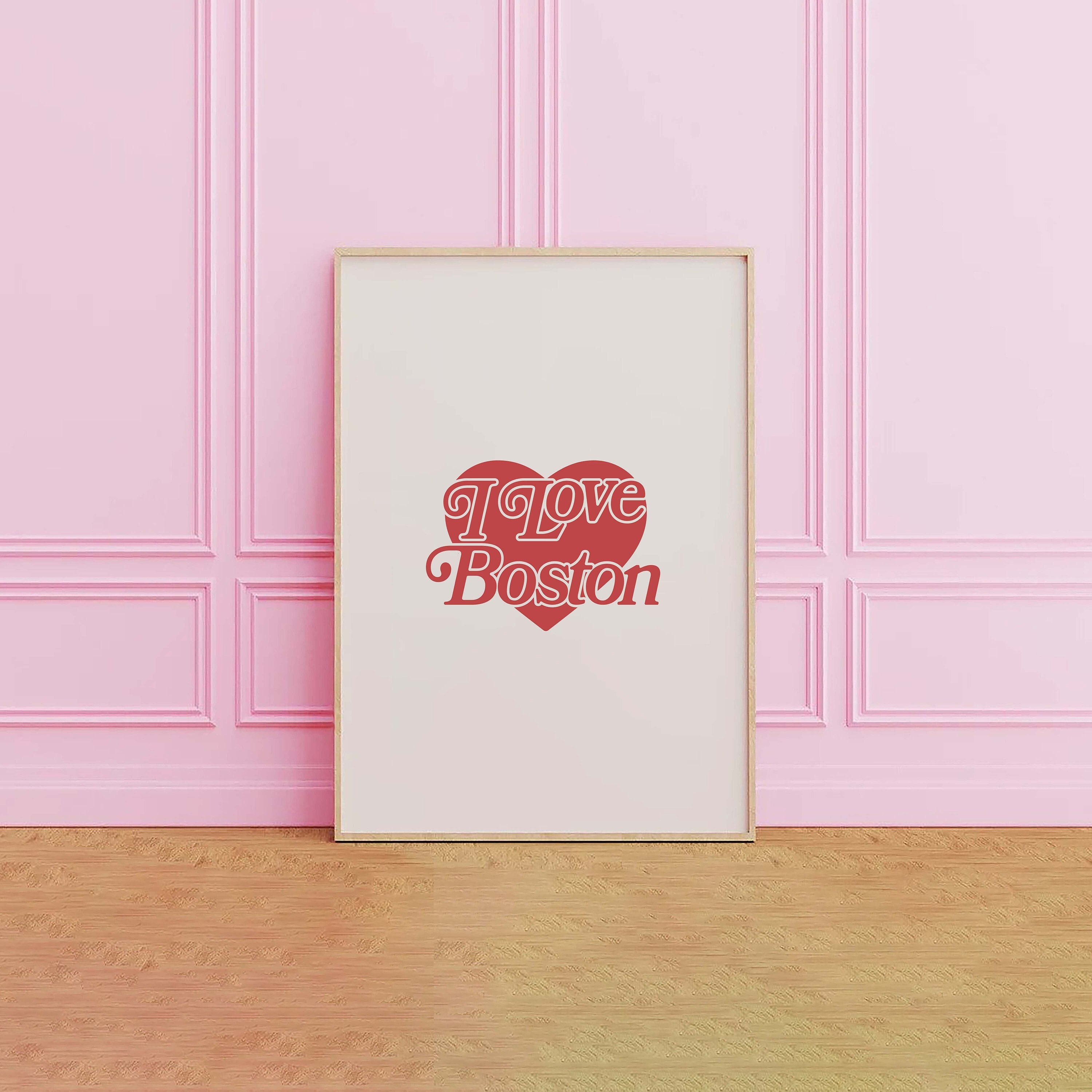I Love Boston Print