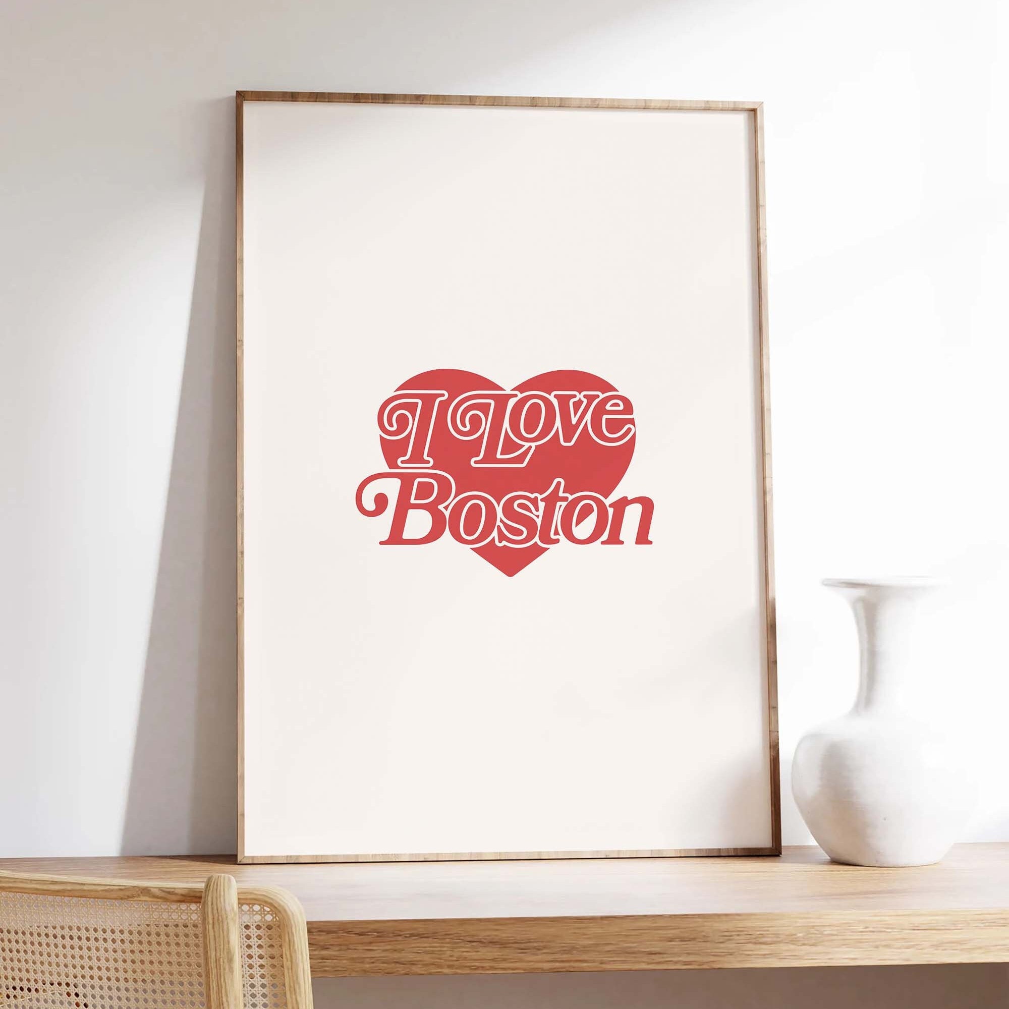 I Love Boston Print - Image 4
