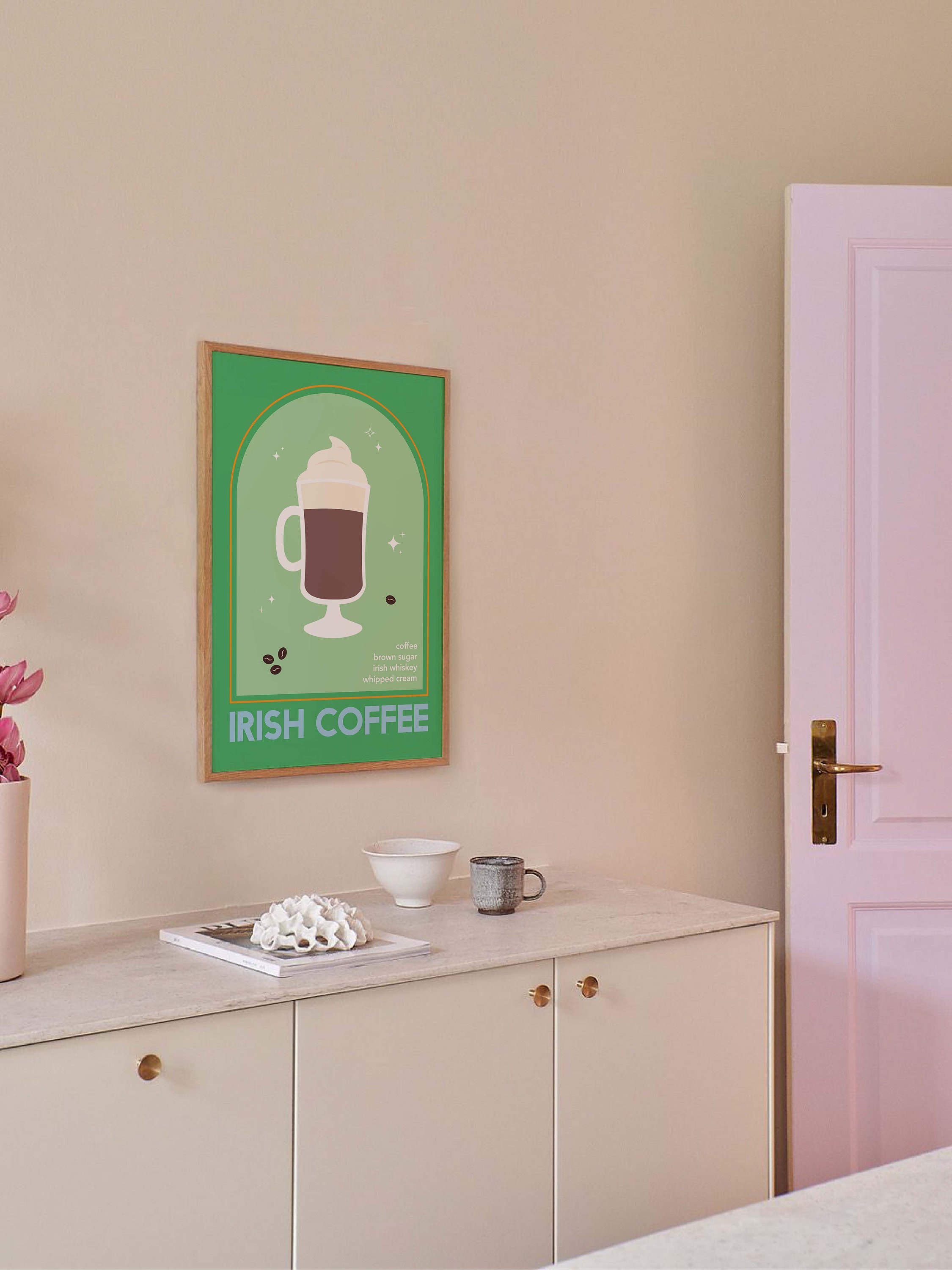Irish Coffee Cocktail Print - Image 3