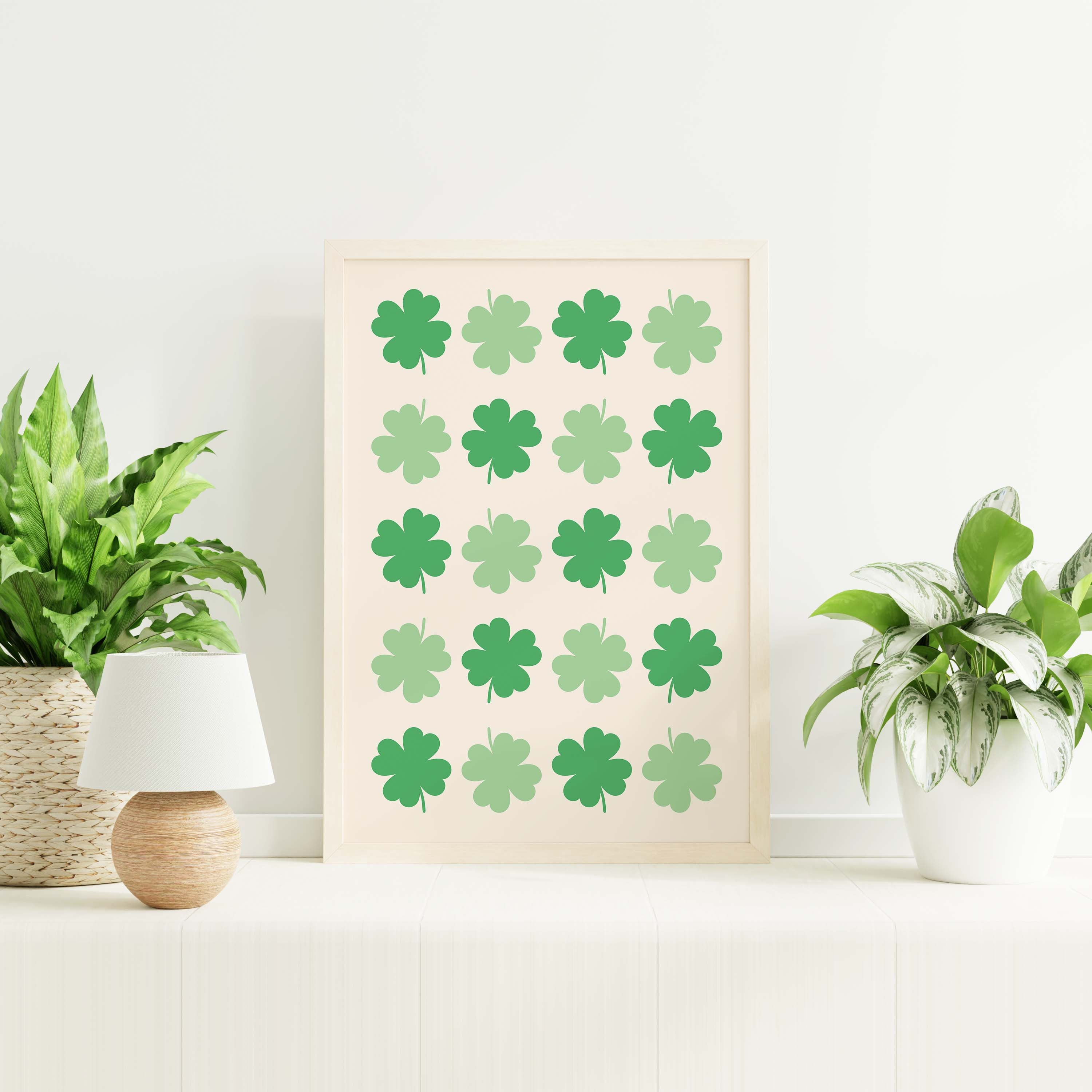 Irish Shamrocks Print - Image 3