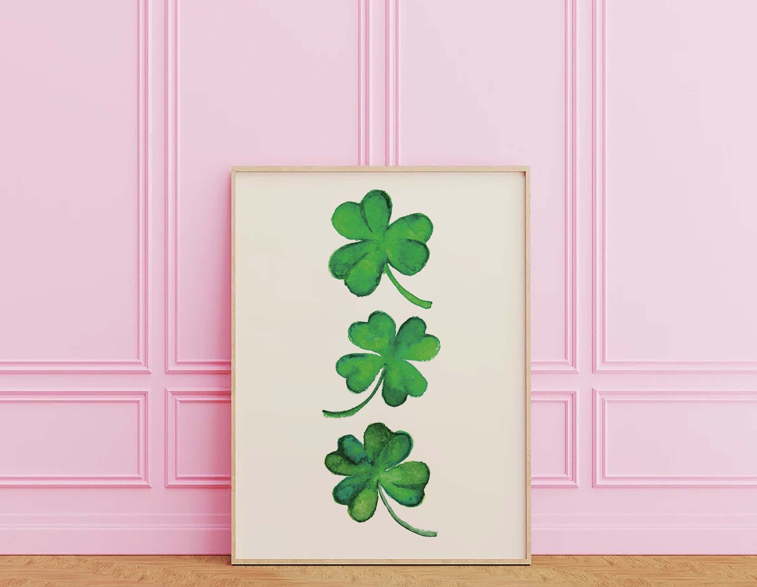 Irish Shamrocks Print