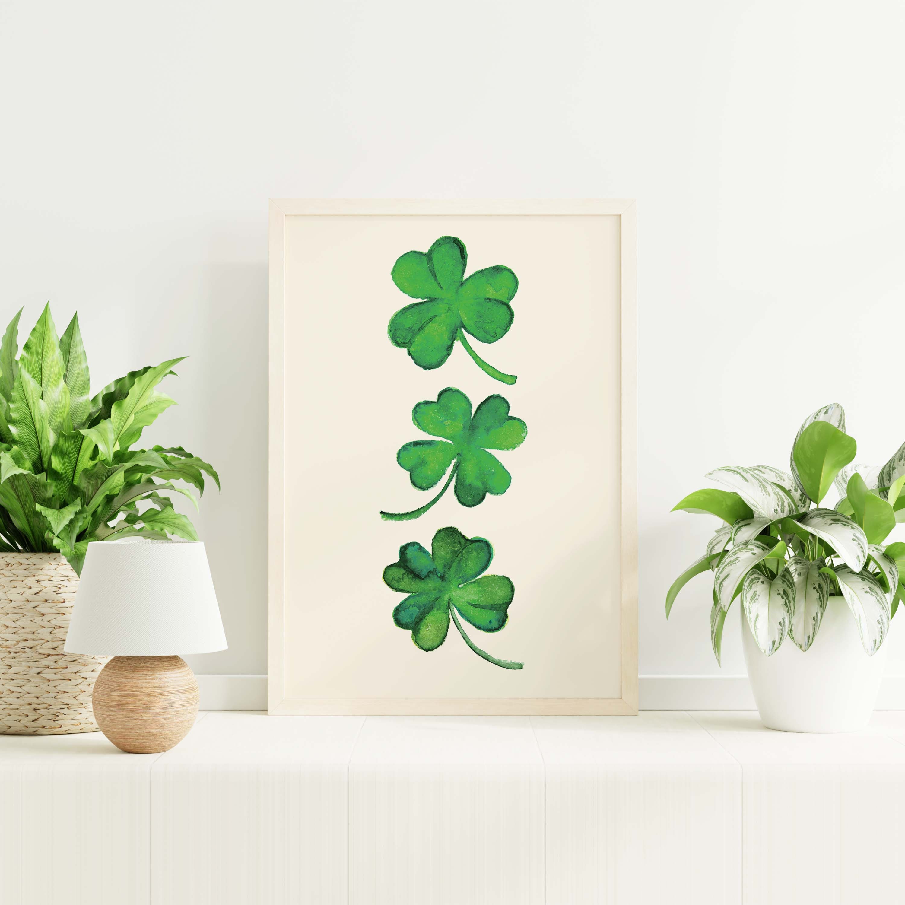 Irish Shamrocks Print - Image 3