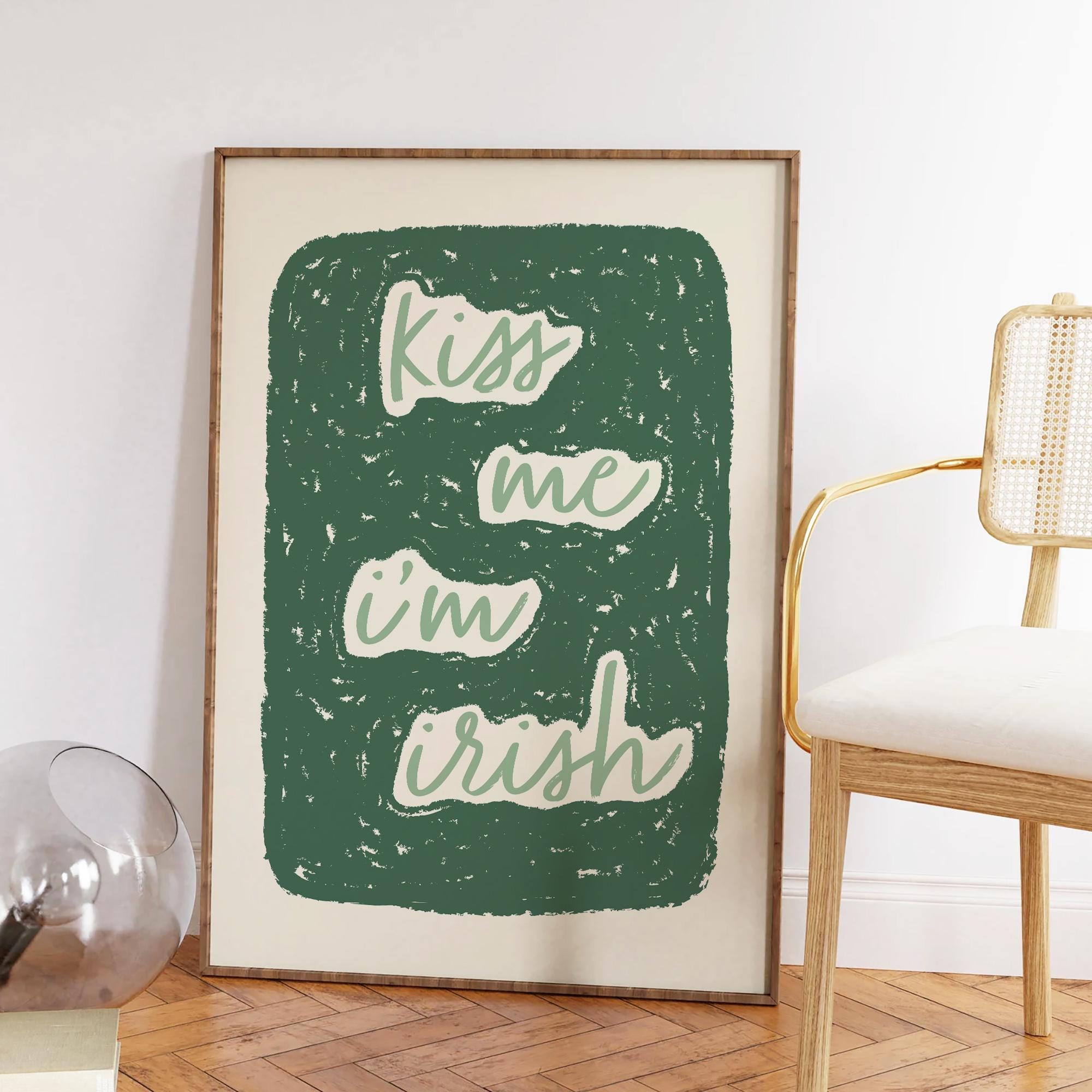 Kiss Me I'm Irish Print - Image 2