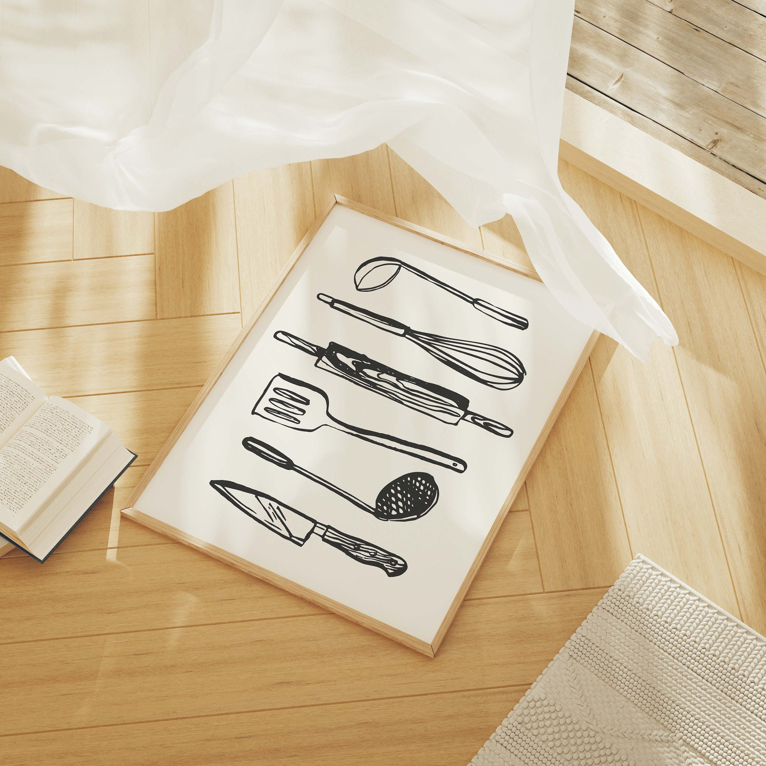 Kitchen Utensils Print - Image 2