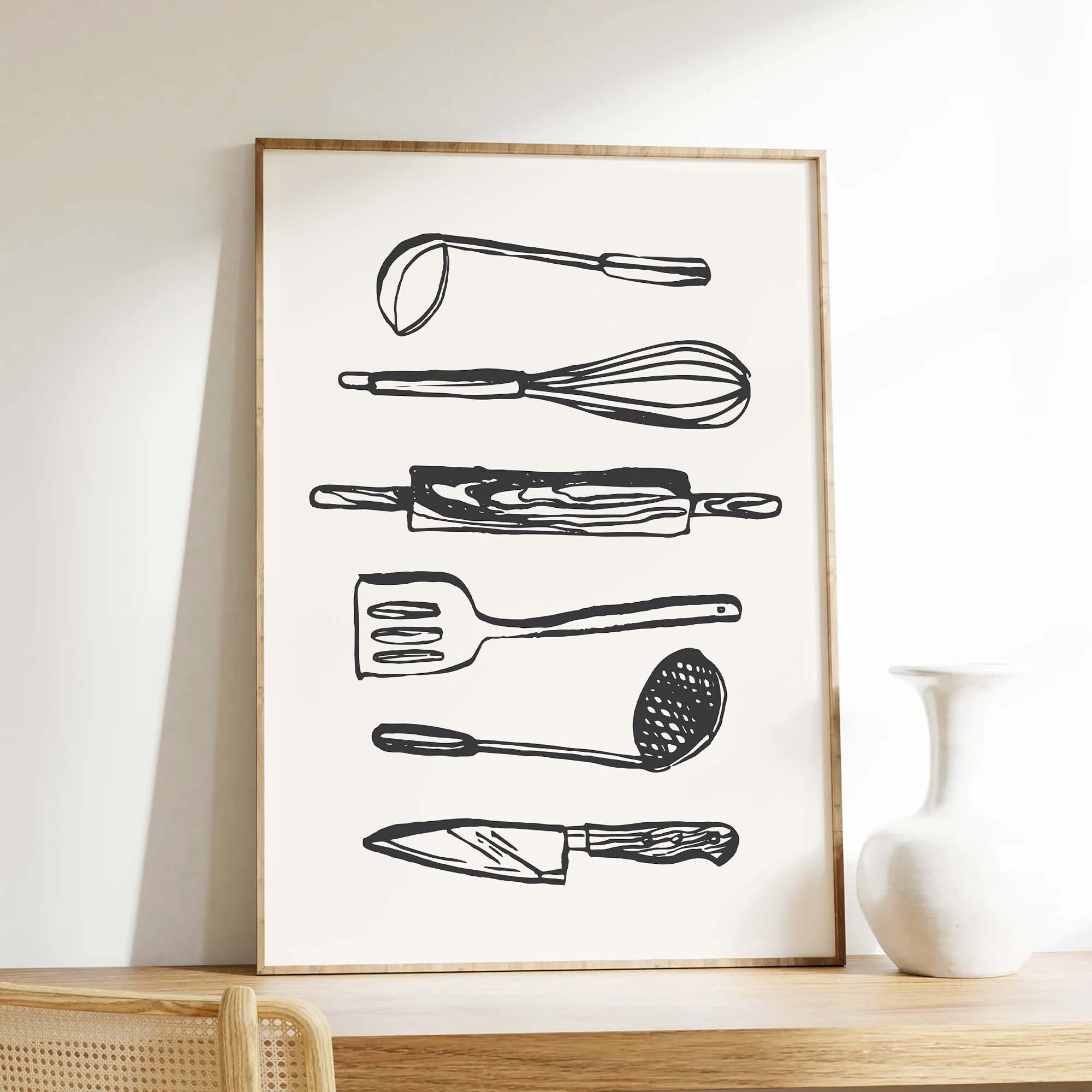 Kitchen Utensils Print - Image 4