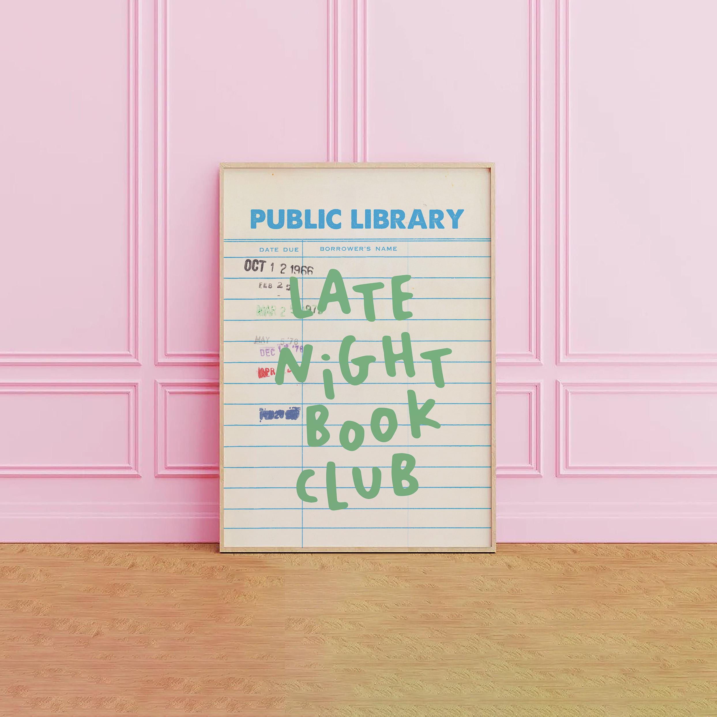 Late Night Book Club Print - Image 2