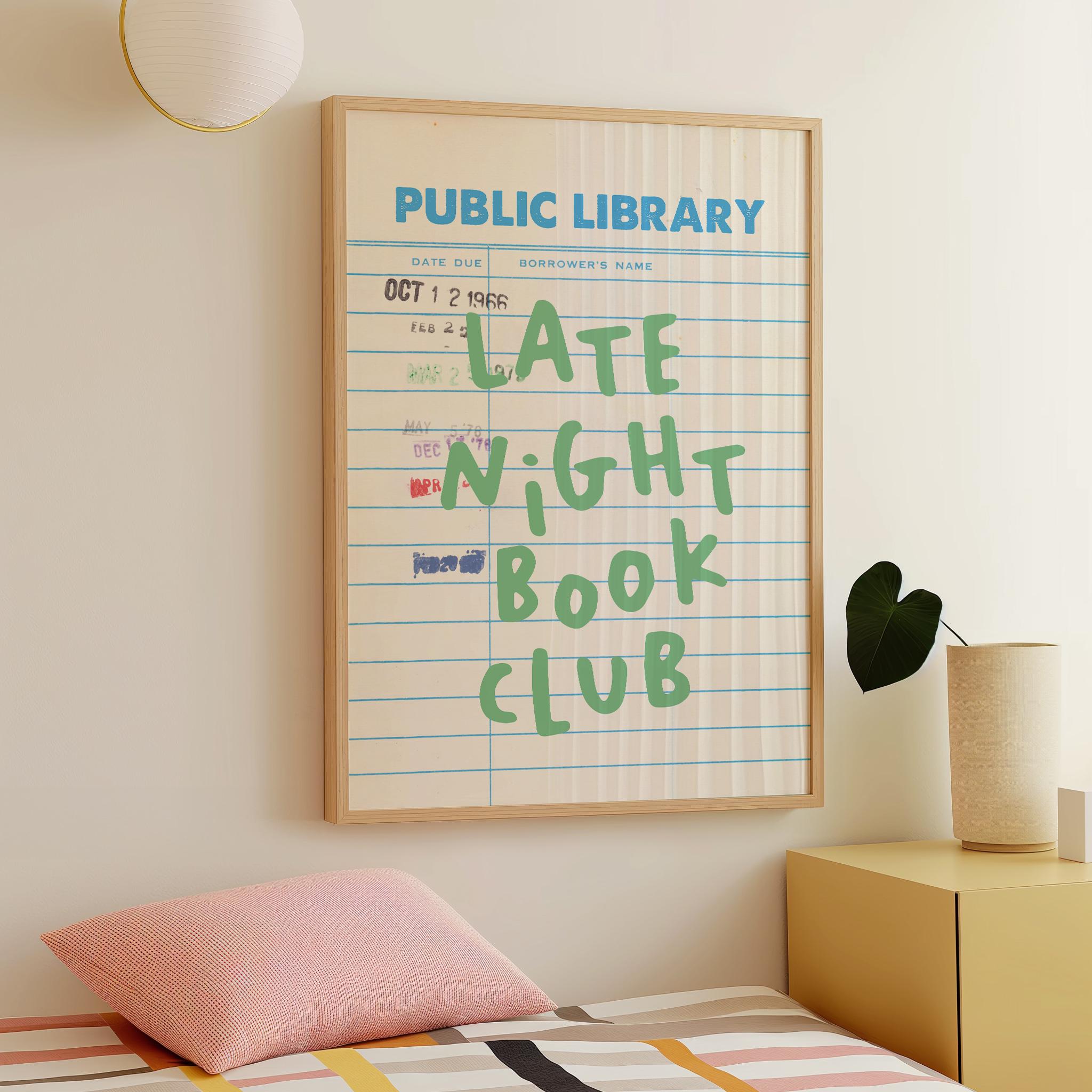 Late Night Book Club Print - Image 4