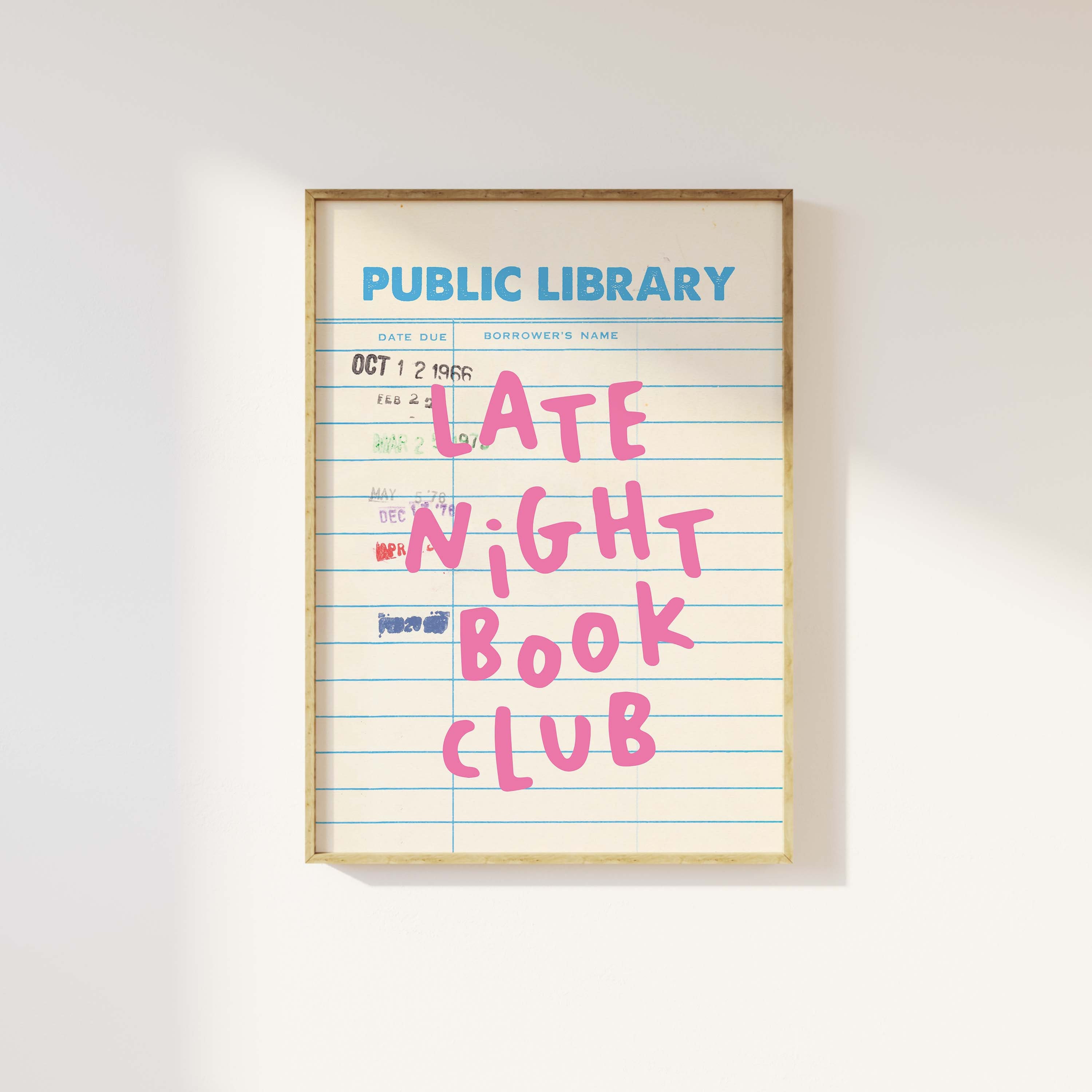Late Night Book Club Print - Image 4